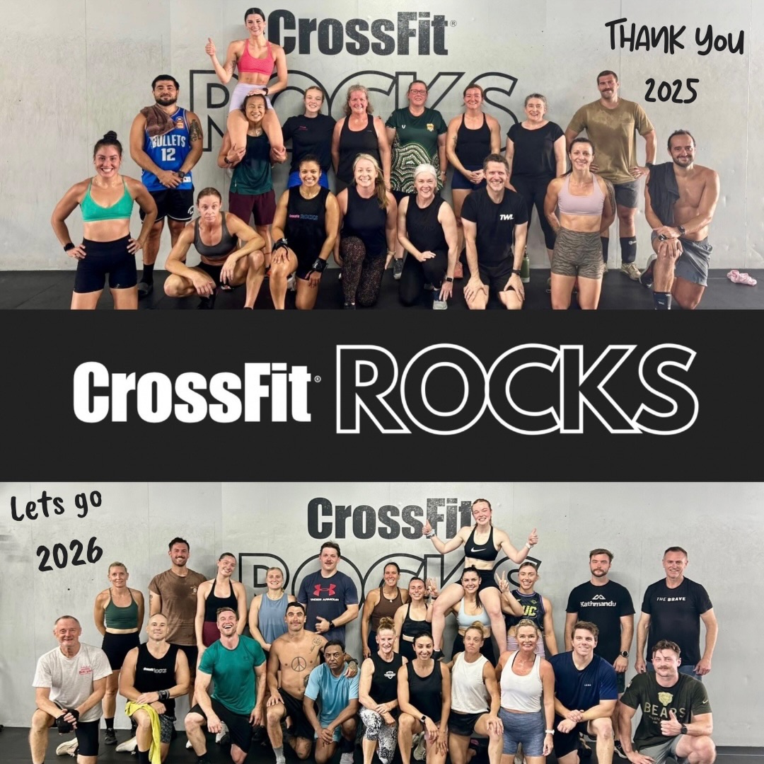 As we wrap up 2025 and launch into an exciting new year ā”ļø
To our CrossFit Rocks community ā Thank You. For showing up, supporting each other, and bringing the energy every day. We train together, grow together, and celebrate every win, one workout a timeš«¶
.
.
#crossfit #crossfitrocks #crossfitaustralia #gym #thankyou
