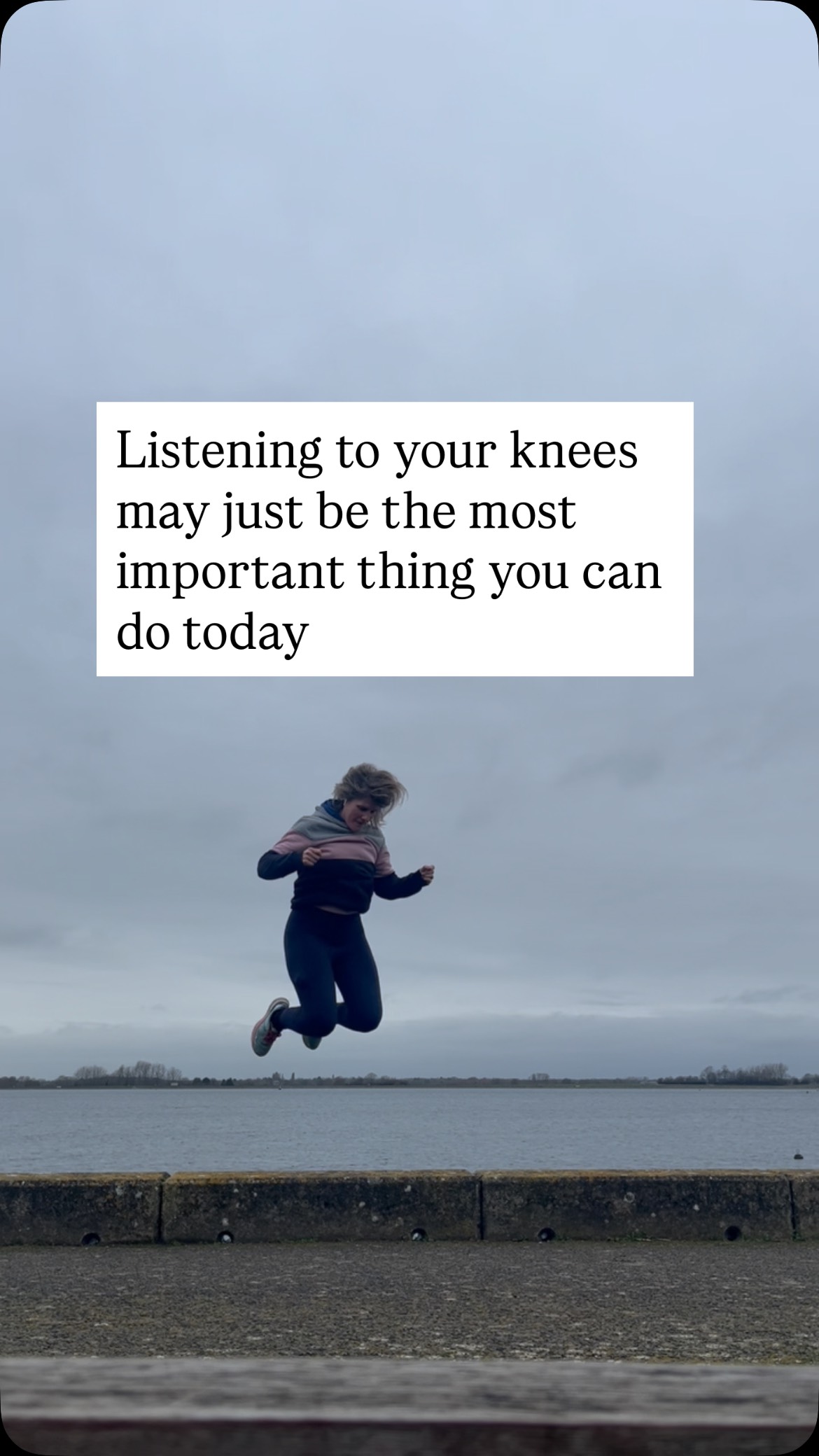 Day 18 of the Creative Move Challenge with @jujueda is KNEES. 🦵✨
The perfect follow-on from yesterday’s feet painting… because once you remember your roots, you remember you were made to move.
As a child I had so many painful problems with my knees. Doctors and specialists had a name for it, and I saw a lot of them. As an adult I have had issues too but now I’m less interested in the name and far more fascinated by how my body communicates with me and how I hear it.
2026 is the year I listen.
My knees have been put through it and I can honestly say it’s only now I’m truly listening to them. I was the woman who ran on a broken foot because I didn’t want my body to “let me down”… or stop me doing what I wanted to do. It didn’t end well. Writing that makes me feel really sad.
My poor body.
And also… my brave and amazing body. It still works after all that.
Knees carry emotion. It can be tied to transitions, past, present, or future. Some kind of change of direction in life. Which makes sense doesn’t it, when you think about what knees actually do? They bend, they soften, they steady, they help you shift course and literally change direction.
And knees can be where we literally feel the weight of responsibility. For ourselves, for others, for circumstances we’ve been carrying for too long. The body is always talking.
Knees can bear around 5–7 times your body weight with stepping and jumping. No wonder they speak up when we’re overloaded.
Today I’m deeply grateful for my knees, these joints that let me run, jump, pivot, play and keep choosing to move forward.
The wind. The water. The music in my ears. The silliness that connects me to my younger parts. I bloody love it.
Being an adult gets to be just as fun as being a kid when we remember how powerful it is to stay in wonder, stay curious and keep moving with possibility.
I’m so here for that. And honestly… the more joy we can make space for right now, the better. 🙌
Read the comments to see how cleft can bring chronic themes that sit right in your knee function.⬇️
Do you trust your knees?
#listentoyourbody #cleft100 #cleftparent #cleft