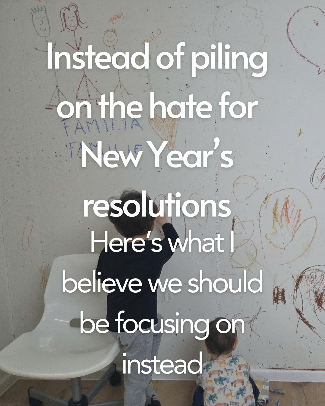 Ok, I totally get it. I'm seeing so much energy being spent on criticising New Year’s resolutions. And yes, they can feel unrealistic and exhausting, especially in motherhood (I actually just recorded a podcast where I talk about why resolutions aren't the best for moms of young children, and why I didn't set any for myself this year).
But what if we used that same energy to create something that actually supports you?
The criticism isn’t wrong. But it’s not helping anyone feel better, stronger, or more grounded.
I’d rather spend my time offering you tools that work than joining the pile-on of what doesn’t.
So that’s what I’m trying to do here. Offer a more supportive, practical way forward, one that meets you where you are and still moves you gently in the right direction.
If you’ve been feeling stuck or disconnected around how you want this year to feel, I really hope this helps you redirect that energy into what will serve you.
🤍In my most recent podcast episode, I give you 3 rituals you can try to reset this January. Check it out via the link in my bio