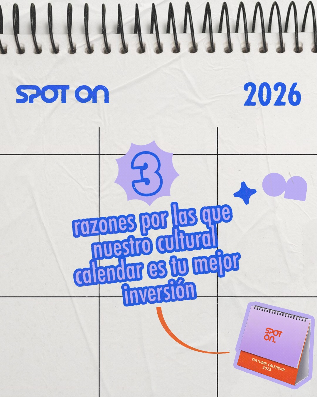 Hello hello, our 2026 cultural calendar is officially here 😙
Aquí encontrarás todas las fechas importante para poder planificar tu contenido the best way 🤌🏻
Y si compraste el del año pasado, el de este año is even better 👇🏻
⭐️ Nuevas fechas y sumamos nuevas formas de pensar el contenido
⭐️ Herramientas para cuando la creatividad se traba (Creative Reset + Unwritten Rules)
⭐️ Consejos reales, desde la experiencia real
Link in bio!