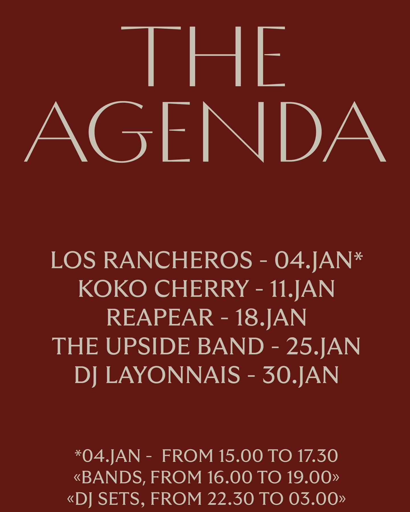 The January agenda is here.
Live bands at De Waag, starting with Los Rancheros, followed by Koko Cherry, Reapear, and The Upside Band. We close the month with a DJ set by DJ Layonnais. From afternoon sessions to late-night sounds.
🎶🎵
De agenda van januari is er.
Live bands bij De Waag, met Los Rancheros als aftrap, gevolgd door Koko Cherry, Reapear en The Upside Band. We sluiten de maand af met een DJ-set van DJ Layonnais. Van de namiddag tot laat in de nacht.