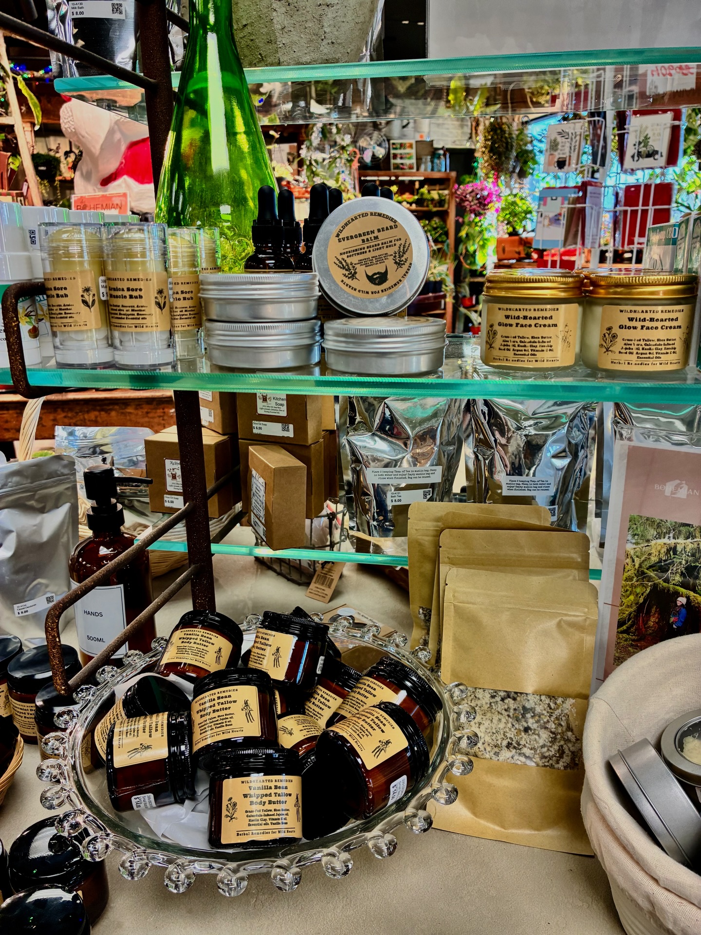 Kylee just restocked Wildhearted Remedies and I could not be more excited about these new arrivals.
Now available in the shop:
• Peppermint Dream Whipped Tallow Body Butter
• NEW Beard Oil
• NEW Beard Balm
• NEW Glow Face Cream
• Muscle Rub
• Tallow Lip Balm and more
These products are made with so much intention and quality, and you can truly feel the difference. If you have been curious about tallow-based skincare or already love it, this is one you will want to see in person.
#thebohemianspokane #tallowskincare #spokanelocalbusiness #supportlocal #spadays