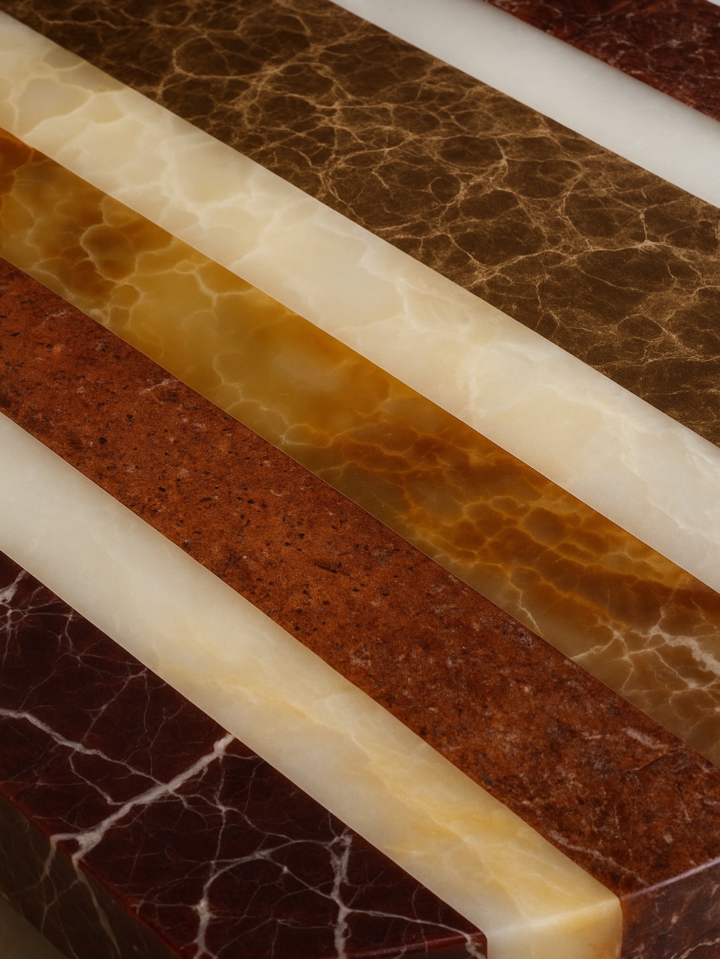 FRIDA • SIDE TABLE | À GÉOMÉTRIE VARIABLE • 2026
Frida Ø50 × H50
Jeux de pierres naturelles dans une palette brun chocolat.
Une pièce compacte, graphique, pensée pour structurer l’espace.
Frida Ø50 × H50
A composition of natural stones in deep chocolate brown tones.
A compact, graphic piece designed to structure the space.