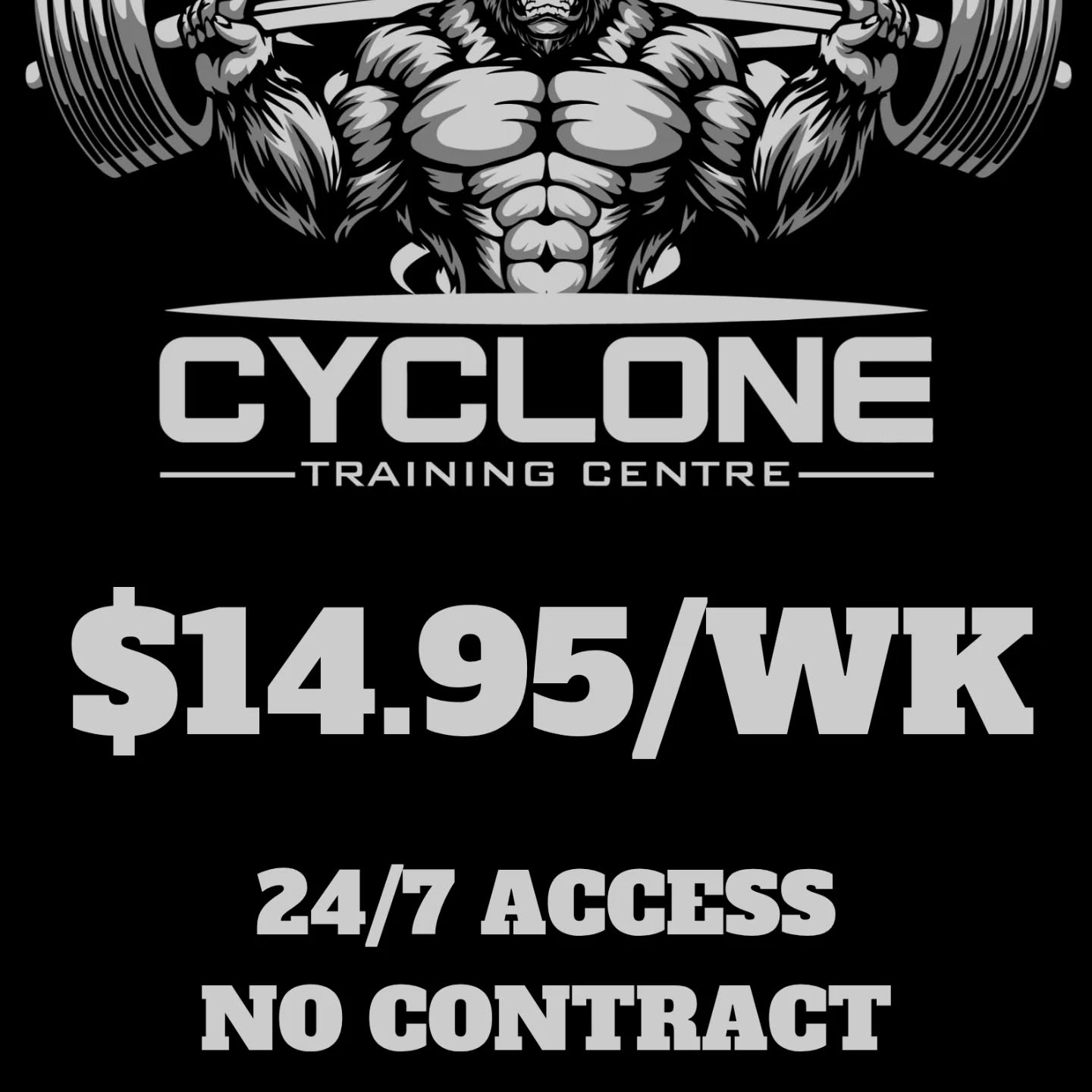 Make 2026 the year you become the strongest version of yourself, and it's only $14.95 p/wk for the rest of the year.
As always you get 24/hr access, no contract, no joining fees, no swipe tag fees.
What are you waiting for?
Offer ends Jan 31