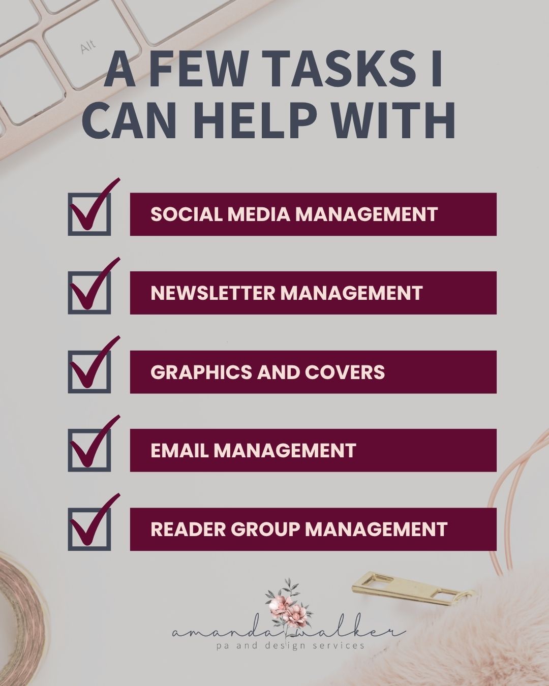 Here are just a few tasks I can help with.