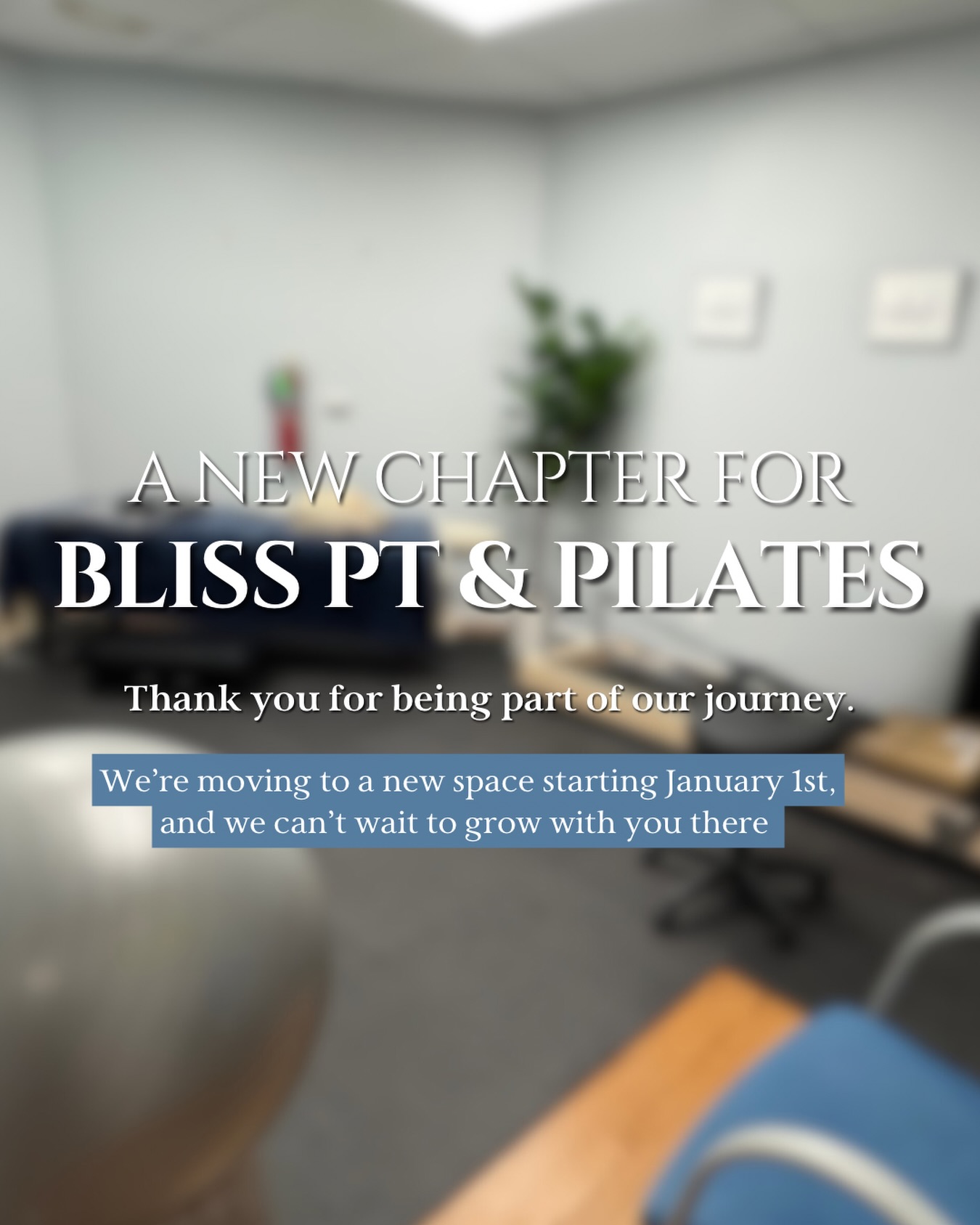 Happy New Year ⨠As we step into 2026, my heart is full of gratitude. Because of your trust and support, Bliss Physical Therapy & Pilates has grown into a beautiful community rooted in healing, strength, and empowerment.
Weāre so excited to begin this year in our new spaceāan exciting new chapter that allows us to better serve you and continue elevating the care you deserve.
Hereās to fresh starts, meaningful movement, and an incredible 2026 ahead. Thank you for being part of the Bliss journey š¤
ā Dr. Disha Patel
#BlissPTPilates #HappyNewYear2026 #NewBeginnings #GratefulHeart #MovementWithPurpose