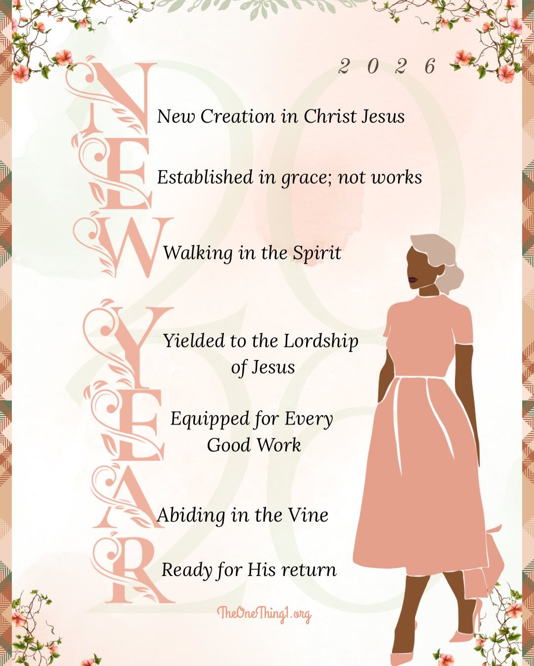 The word NEW YEAR carries more than a calendar change for the believer; it announces a gospel reality. In Christ, “new” is not motivational language; it is covenant truth. This is not self-reinvention but Spirit-given transformation, flowing from the finished work of Jesus.
Let us step into the NEW YEAR knowing Christ is at the helm and we are rooted in grace, empowered by the Spirit, and bound in eternity.
Here’s to the New Year🎉
N — New Creation in Christ
“Therefore, if anyone is in Christ, he is a new creation. The old has passed away; behold, the new has come.” 2 Corinthians 5:17
Christian life does not begin with behavior modification but new birth. In Christ, the old identity marked by Adam, sin, and separation has been decisively dealt with at the cross. Resurrection life now defines us.
We are changed, made completely righteous in the Spirit and living from this new reality. It isn’t a work but a rest in the finished work of Jesus Christ.
E — Established in Grace, Not Works
“For by grace you have been saved through faith. And this is not your own doing; it is the gift of God.” Ephesians 2:8
Grace is not merely the doorway into salvation; He is the foundation upon which the Christian life stands. What has begun in the Spirit is sustained by the Spirit.
Being established in grace is to rest from self-righteousness and live free from performance anxiety. Our obedience flows from being secure in our acceptance in the Beloved.
W — Walking by the Spirit
“But I say, walk by the Spirit, and you will not gratify the desires of the flesh.” Galatians 5:16
The Christian life is not managed by rules but led by relationship. Walking in the Spirit means daily dependence following the indwelling presence of God.
Victory is not found in resisting sin harder, but in yielding more fully to the Spirit’s presence and promptings. As we walk with Him, the fruit of Christ’s life becomes the very expression in ours.
Continued in comments👇🏾