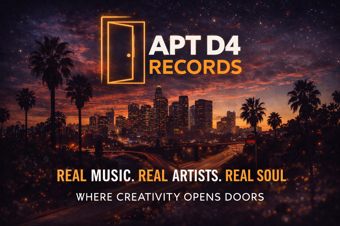 Real music. Real artists. Real soul. 🚪✨
APT D4 Records is a home for creators who lead with intention, craft, and heart.
Where creativity opens doors — and the music speaks for itself.
#APTD4Records #IndependentLabel #RealMusic #CreativeCulture #WhereCreativityOpensDoors