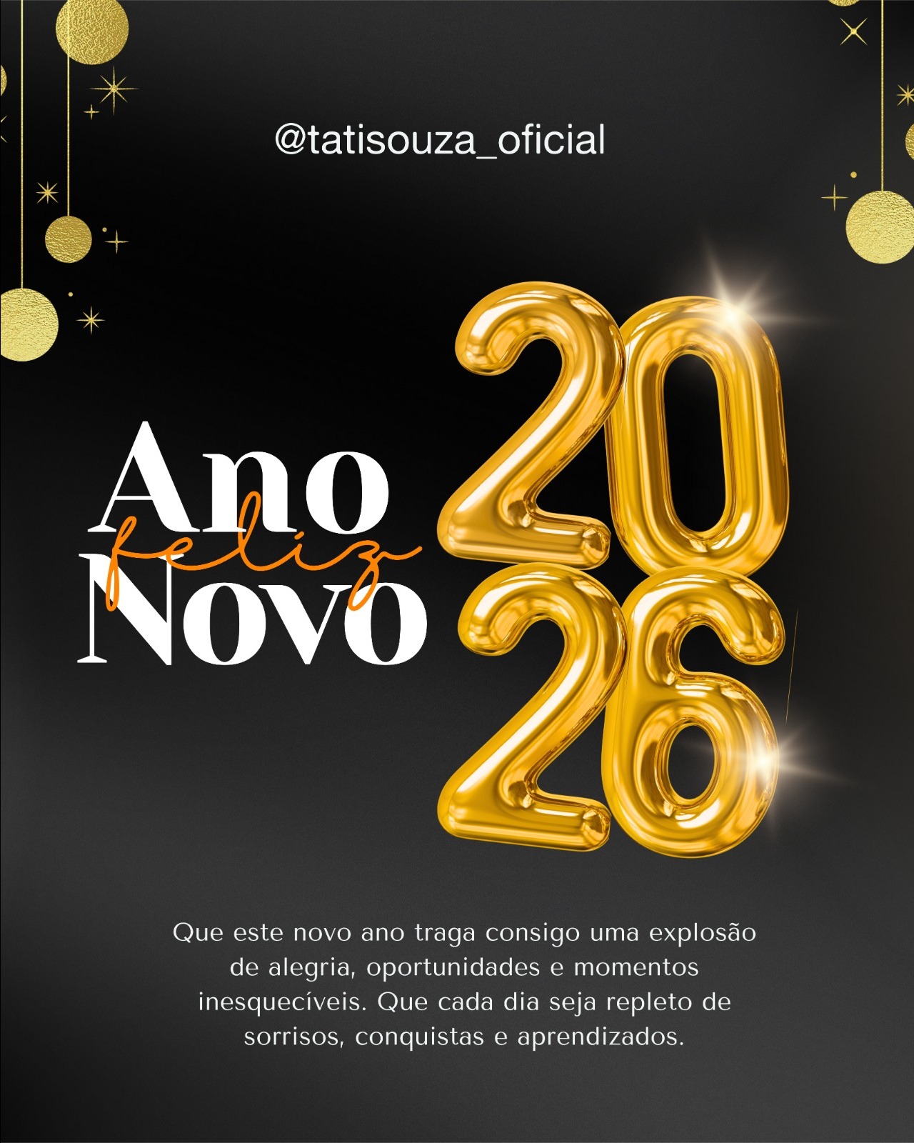 Que 2026 chegue com mais consciência do que pressa.
Com mais escolhas alinhadas do que expectativas externas.
Com mais verdade, presença e coragem para sustentar quem você é — e não apenas quem esperam que você seja.
Que cada dia seja um convite ao crescimento, ao aprendizado e ao cuidado com aquilo que realmente importa: sua saúde emocional, suas relações e o sentido da sua caminhada.
Que você celebre as conquistas, honre os processos e siga com leveza, mesmo quando o caminho exigir firmeza.
Seguimos juntas(os).
✨ Bora fazer valer a pena.
#desenvolvimentopessoal #autoconhecimento #borafazervalerapena #carreira #palestrante