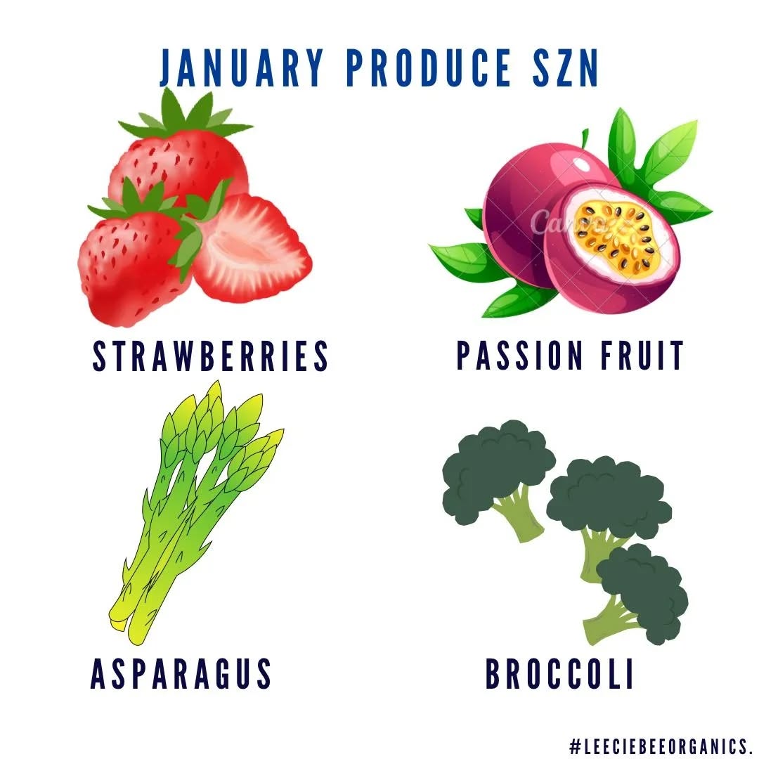 NU PRODUCE FOR THE MONTH OF JAN!! CANT WAIT TO SEE YOU THIS SUNDAY! 💖