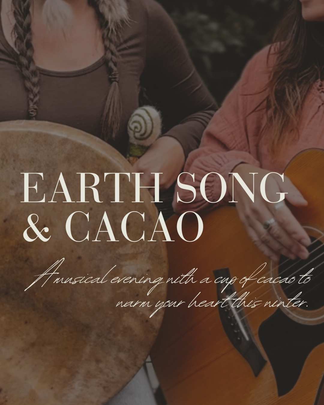 Earth Song & Cacao 🍂
Join Sally Smiles & Victoria Waits for a musical evening with Cacao to warm your hearts this Winter.
Enter a deeply nourishing space of ambience & soft lighting as we sing songs of the land, Celtic chants & soundscapes in the moment, weaving vibrations, sounds & frequencies together in collective harmony.
Saturday 24th January
6.00-8.00pm
@sallysmiles @con_hexagon @wildlove_yoga
Open voices and channels through free expression within this empowering, healing & ceremonial offering and celebrate the power of music, self love, creation & togetherness in a space where no experience is necessary, just come and enjoy!
Spaces still available for this beautiful gathering, we hope to see you there. 🍂
#worcestershire #kirtan #communitysong #gather #folksongs