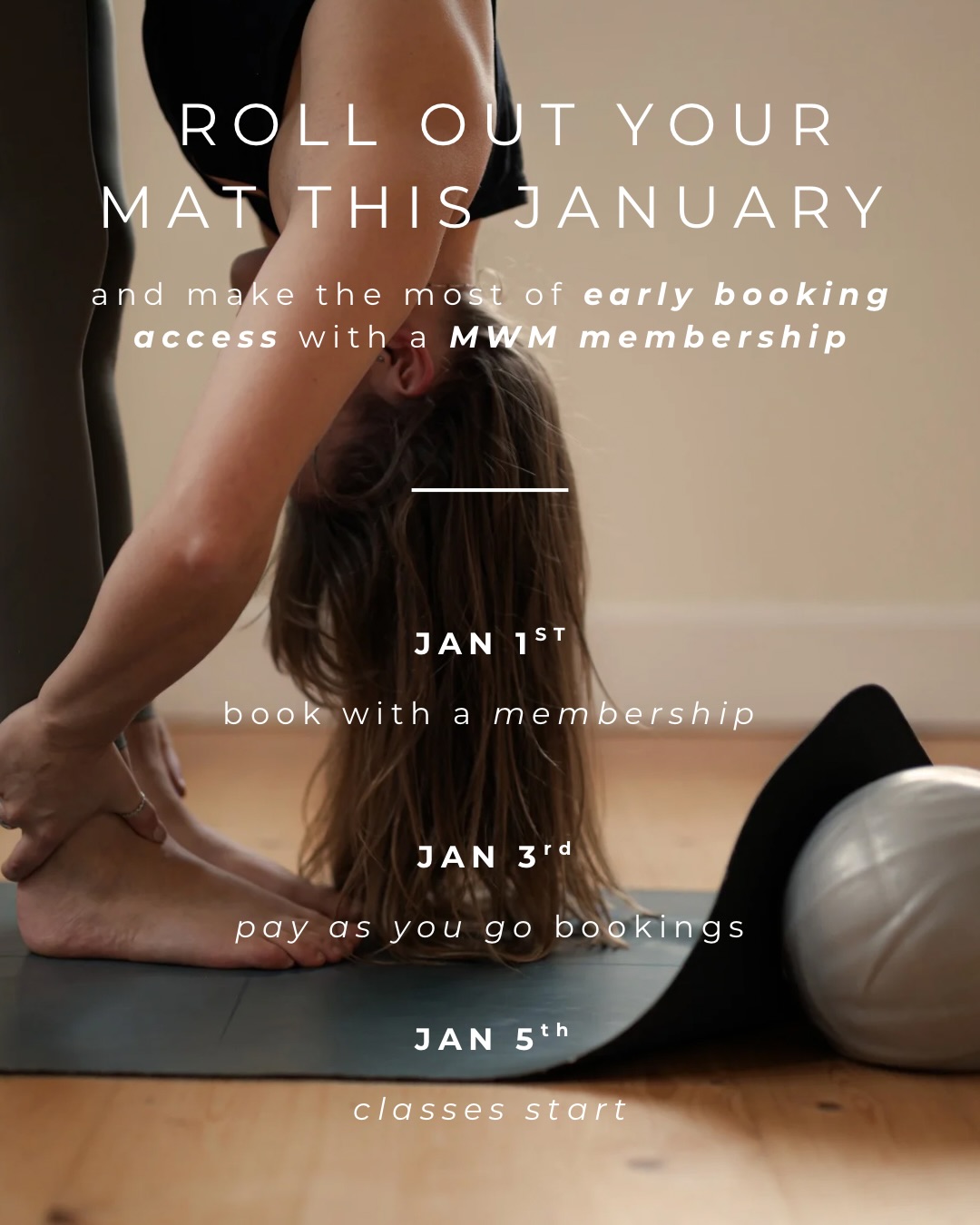 THIS IS YOUR REMINDER TO GET YOUR BOD MOVIN THIS JAN ✨
no no noooo, not in the “burn off all the mince pies post-christmas” kinda way 🙅🏼♀️ but in the “let’s move cos it makes us FEEL GOOD!!!” kinda way 💁🏼♀️😘
now is the perfect time to become a Move With Mollie Member with a MWM membership !!!🧘🏼♀️ keeping your practice consistent and helping you feel amazing in body and mind throughout the year 🗓️✅ if you join today, you get early access to January’s classes giving you guarenteeeeed spaces before we kick off another year on the mat altogether 🤗
visit my website (linked in bio!) to find out more and join our lovely little community ⭐️ or if you’ve got a question don’t hesitate to pop a message 💌