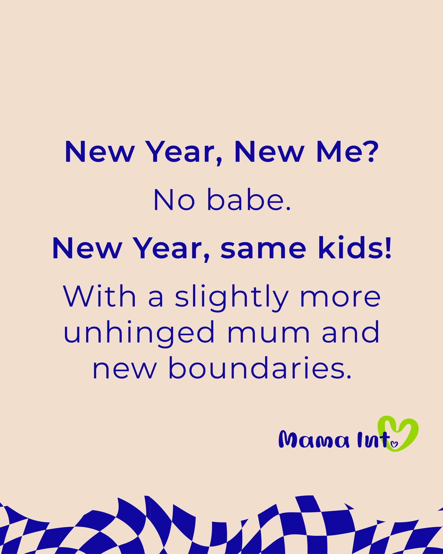 New Year’s resolution:
✅ less people pleasing
✅ less explaining
✅ less spiralling
✅ more peace
✅ more “no thanks, we’re staying home”
✅ more me not recovering from my own calendar
.
If you’re joining me in the Motherhood Reset for 2026, the full post is live now — link in bio.
.
And honestly… what are we leaving in 2025? (Unhinged answers only 😂 - let’s make it fun)
.
💙💚
Mama Interrupted