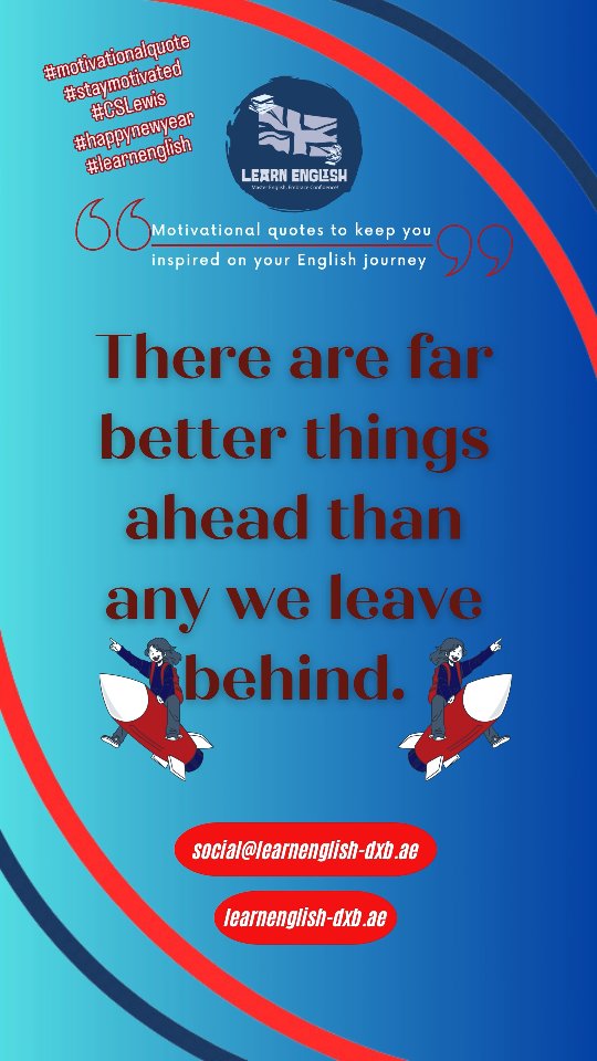Today's #motivationalquote is from #cslewis We hope it keeps you #inspiredandmotivated for the year ahead. #happynewyear🎉 #learnenglish
