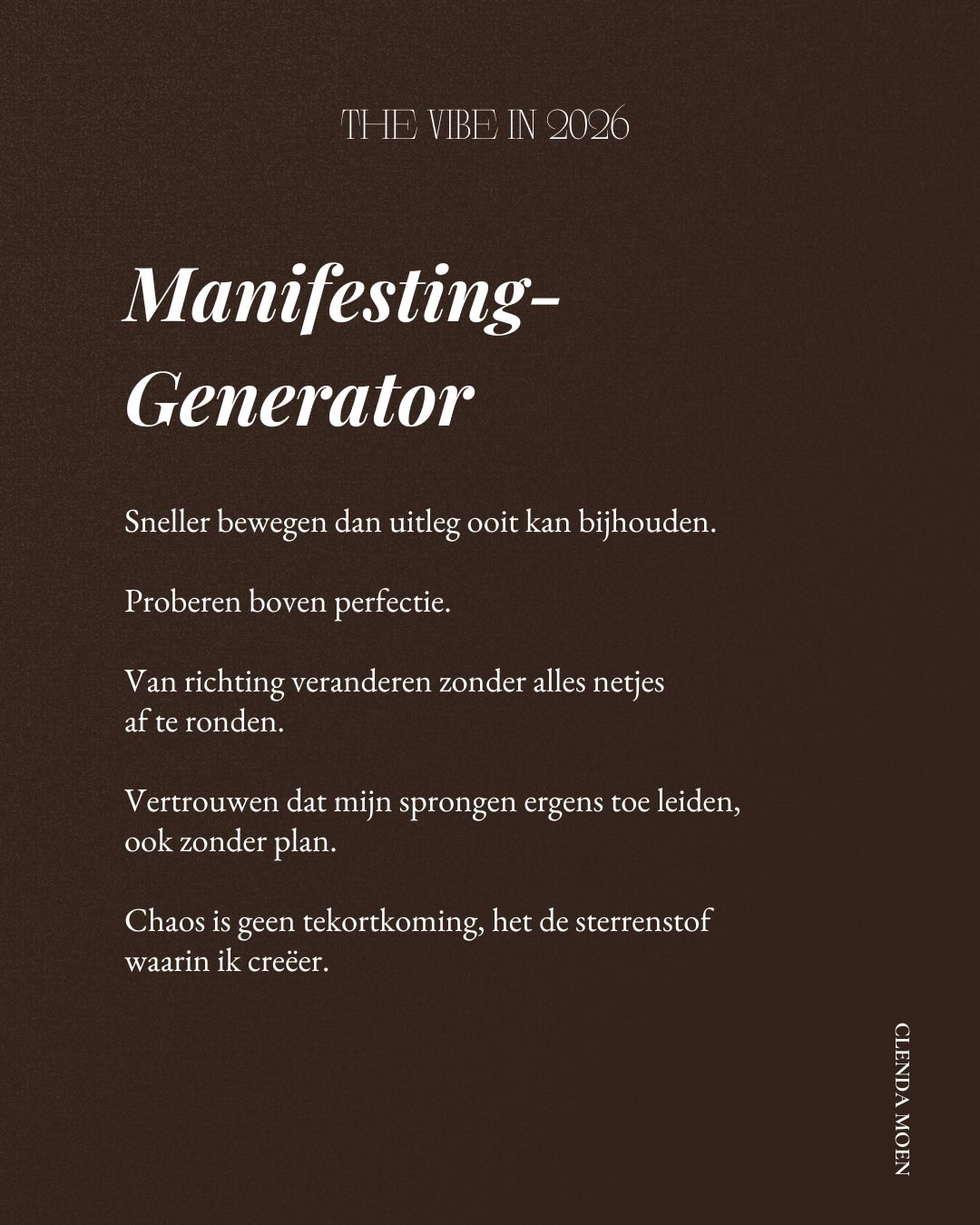 Happy 2026, loves. Leef ‘m volgens jouw regels ❤️🔥