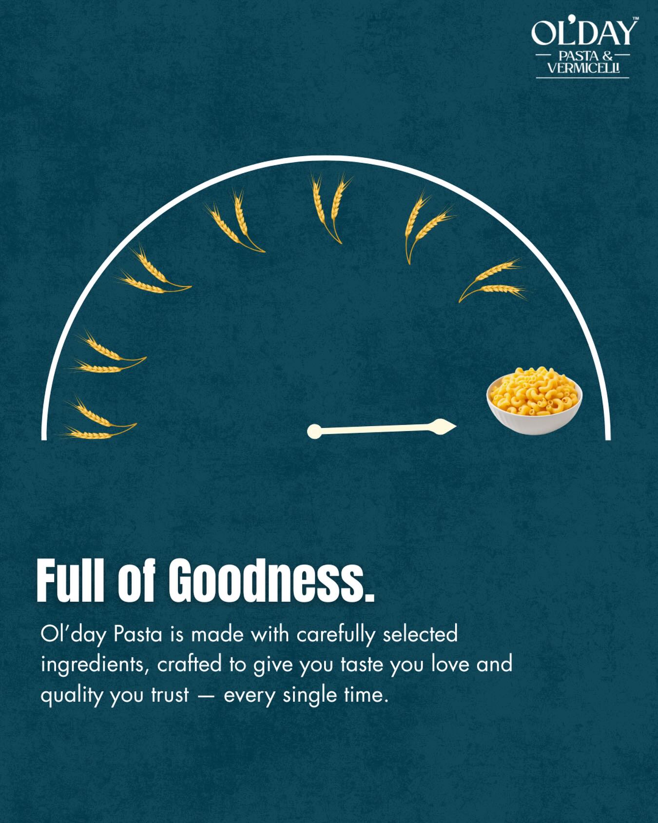 Made with care, packed with goodness, and crafted for everyday moments.
#OldayPasta #FullOfGoodness #EverydayTaste #QualityYouTrust #MadeWithCare