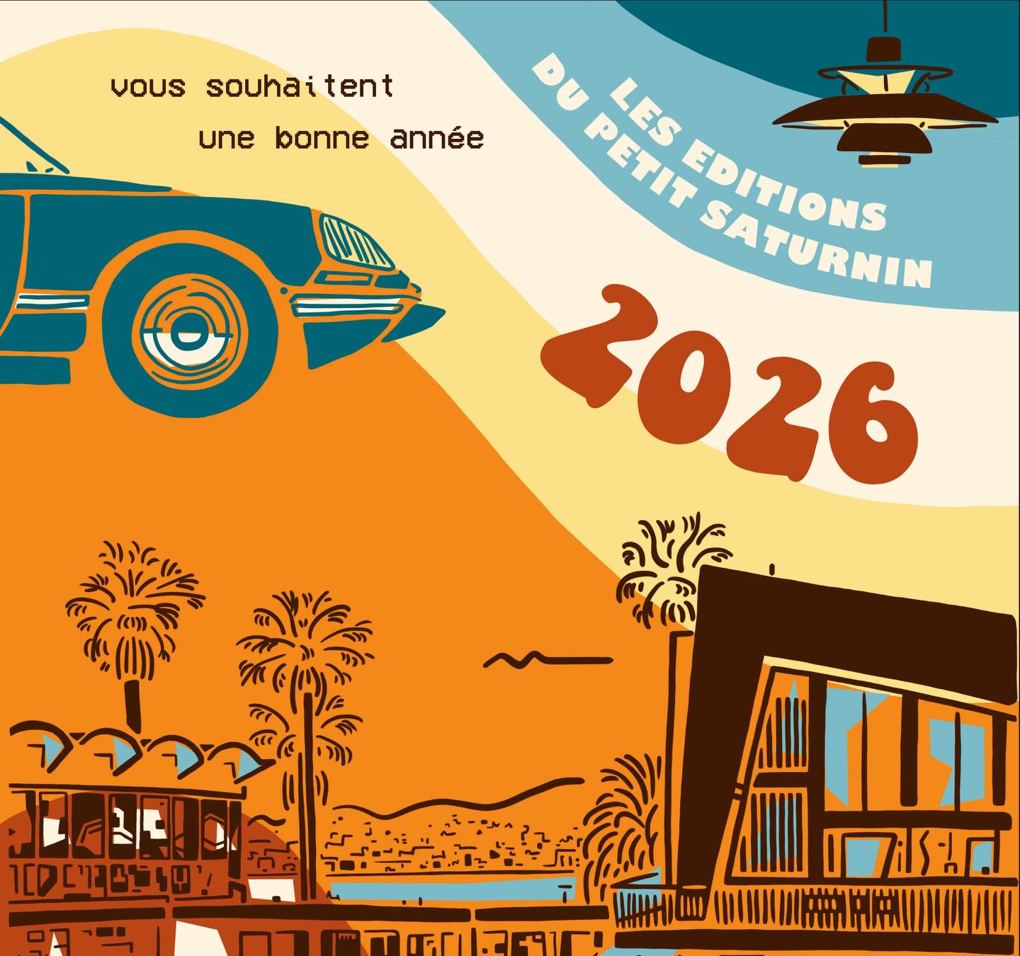 Les Editions du Petit Saturnin vous souhaitent une bonne année 2026 !
Nous revenons avec de beaux projets, de nouvelles ambiances, de nouvelles histoires, de nouveaux formats, de nouvelles expositions... avec @audrey.sedano , @atelieronami et Johan Pelzer.
- Premier rendez-vous 2026, @legrandoffangouleme fin janvier !
- Sortie de la BD adulte « Osmose de mon passé » au printemps
- Sortie d’un nouveau tome de la série BD jeunesse « Saint Sat’ et la toile de Jouy oubliée » à l’automne.
- Un « vide-galerie » en mars pour faire de la place au @showroom57.angouleme pour nos nouveautés.
- Et très bientôt le lancement de notre jeu de société Oyez! inspiré de l’univers de Saint Sat’ pour mettre en valeur le patrimoine.
- ... et plein d’autres rendez-vous.
Visuel voeux 2026 : A. Sedano - Osmose de mon passé