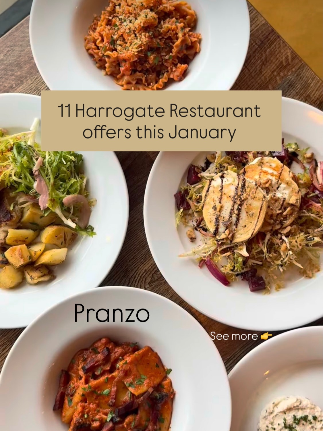 🥗 My annual round up of January restaurant offers is here!! Read below for all the deets👇
There are always some great deals to be had in January so I like to put them all in one place for you. Especially this year as some were a bit tricky to find. And as always please check the individual deals for any t’s & c’s.
And I’m sure there are more!
➕If you know of any please feel free to add them into the comments.
💾Save this if you are eating out this Jan and
❤️like and share this post to help get the offers out to more people.
1. @pranzoitalianrestaurants £10 lunch menu is back. Mon- Sat 12-5
2. The Kestrel @vintage_inns are offering 50% off mains 5th - 9th Jan. you’ll need to register on their app to claim.
3. Will & Vics are offering 2 courses for £22 or 3 for £27, Mon - Sat 12-2:30 and Mon - Fri 5-6:30.
4. @thecastleinnspofforth have 50% off breakfasts 5th Jan to 7th Feb. You’ll need to show their voucher which you can find on their fb page.
5. The Ivy’s Two courses for £19.17 is back from the 5th Jan - 28th Feb.
6. The Agora are offering 50% off from the 9th-11th Jan.
7. Cardamom Black have 20% off food in Jan. (I’ve only heard about this one and can’t see anything on their socials or website yet!)
8. @the_tannin_level have 2 courses for £22 and three for £27, Mon - Sat 12-2 and Mon - Fri 5-7pm.
9. @farmhouse_yorkshire and doing a great promo where any table (up to 6 people) can roll a dice at the end of the meal and if you roll a 6 you get everything for free!! 2pm till close
Mon - Sat
10. @threes_a_crowd_hg1 are offering 3 courses for £20.26 Mon - Thu
11. La Feria has various offers throughout January. In Week one you can get 20% off food, week 2 buy 4 tapas get one free, week 3 get a free salad and week 4 get a carafe of wine.
If you see this and take advantage of the offers, tag us in so we can see! #ifyougoletusknow
——————————————————————
Hi 👋 We are The Harrogate Fam. Follow us to 🍽️ Eat 🌸 Enjoy & 🌿 Explore your way around Harrogate and beyond - your go-to guide for the best food, family fun & hidden gems in North Yorkshire. 💚
#harrogatefood #harrogaterestaurants #harrogateoffers #harrogaterestaurant