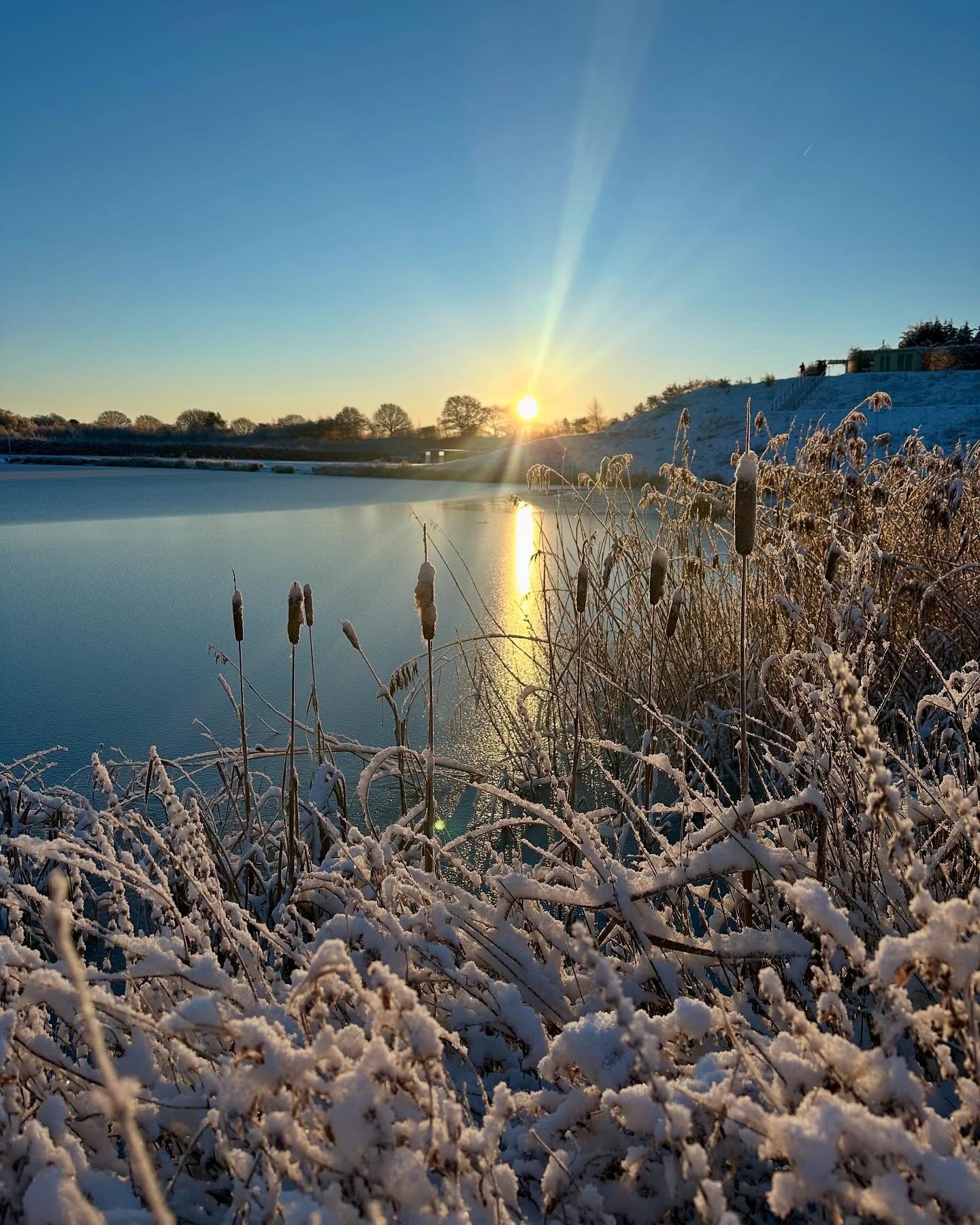 Absolutely stunning in the snow this morning, it’s not just our brides that get to wear white!