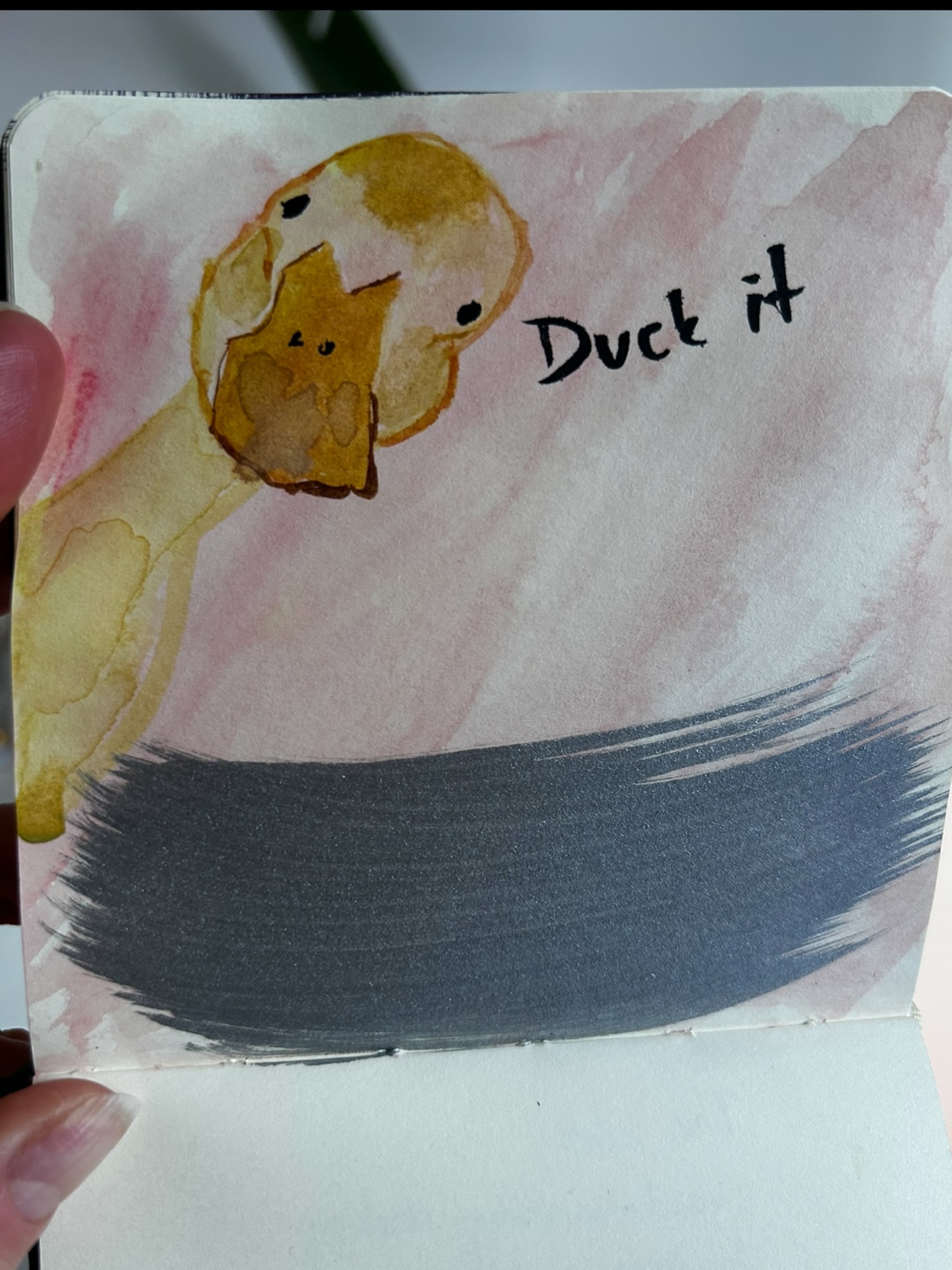 Duck it.
Not everything needs fixing.
Some things just need acceptance. #foodforthought #duckit #acceptance #processart #innerwork