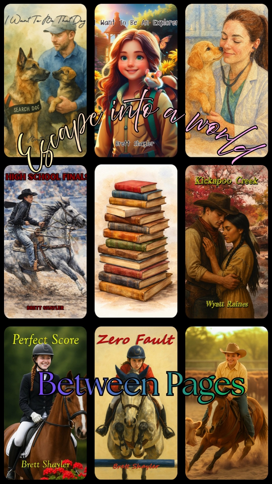 Looking for your next read?
Stories worth getting lost in.
Westerns. Romance. Mystery. Young Readers
Reads For Everyone
https://www.shaylerandshayler.com
#booksbooksbooks #greatreads #readsforeveryone #youngreaders #romance #horsebooks