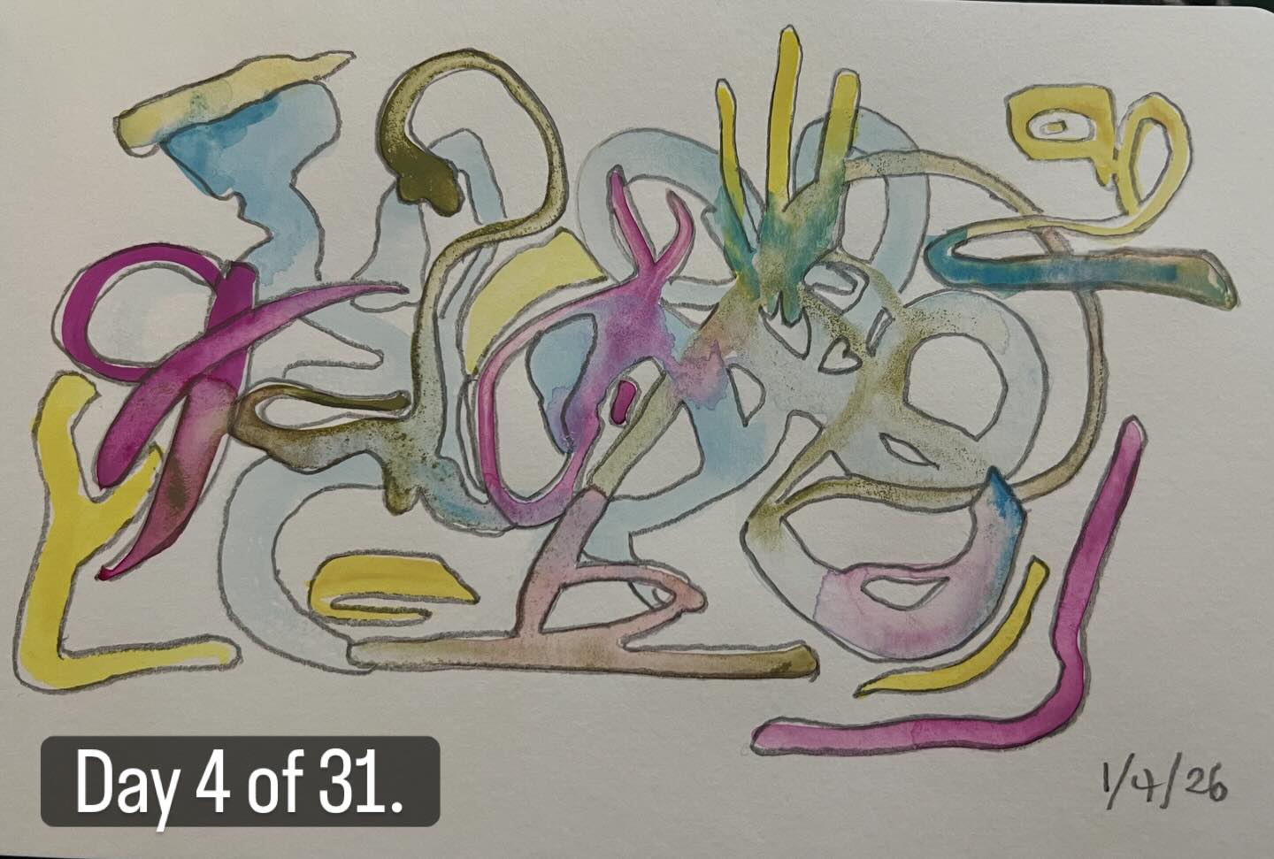 Day 4 of 31. That’s the post today, folks. Except to say that I am so full of gratitude for my dear friend Rebecca, whose company I enjoyed this afternoon. Oh, and for Rev. Omega at Neighborhood UUC. Community matters.
What did you do/make this weekend? Let me know!
#mpwrdjanuary2026 #dailydoodles