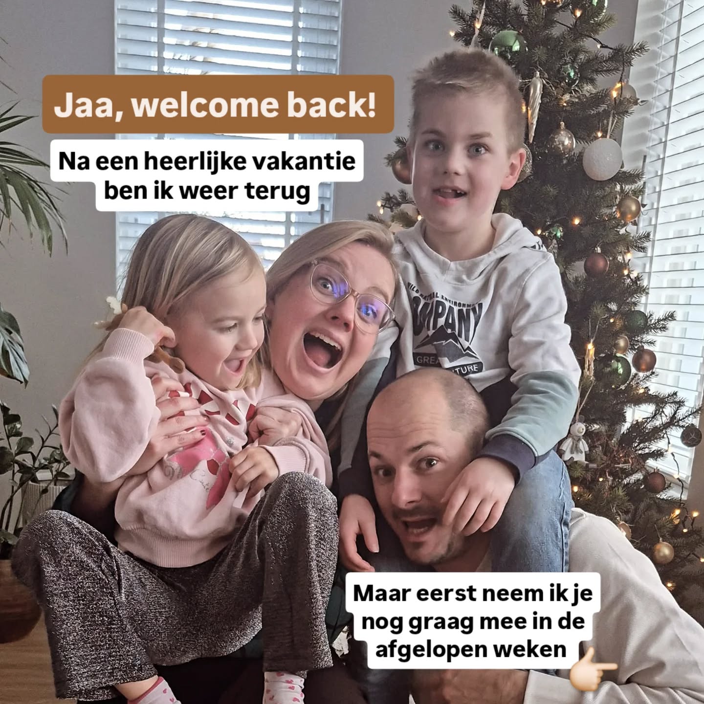 Deze vakantie nam ik me voor heerlijk te genieten.
Van onze tijd in Nederland 🇳🇱
En van onze vakantietijd in Duitsland 🇩🇪
Dat betekende mijn telefoon weg en zoveel mogelijk aanwezig ZIJN. Een volle vakantie, maar eentje waarvan ik écht heb kunnen opladen ❤️
Dat genieten is gelukt. En dat is gelijk mijn voornemen voor dit jaar: meer genieten. Gewoon genieten.
Niet altijd bezig met 'wat nog moet' of 'wat niet goed (genoeg) is. Gewoon genieten van dat wat er wel is.
En dat is al heel veel 🥰
Nu ben ik benieuwd: hoe was jouw vakantie?!
Oh, en eigenlijk is de vakantie hier nog niet eens voorbij. In Bayern hebben ze namelijk ook nog met 3 koningen een vrije dag. Woensdag begint het echte leven pas weer voor ons!