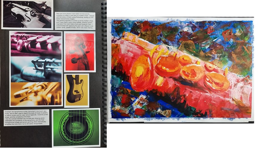 🌟Year 2 GCSE Art & Textiles – Themes Release! 🌟
Today is the release of the themes for my Year 2 GCSE Art and Textiles students.
If you have any questions, please don’t hesitate to contact me. And as a reminder, please do not share any of your wonderful work on social media.
With that in mind, here is a snapshot of T’s amazing EST work from last year, based on the theme Music 🎶✨
The Externally Set Task (EST) is a fantastic opportunity to show your creativity and personal ideas — there is absolutely nothing to be nervous about.
Remember, I’ve got you every step of the way 💛💗
#gcseart #gcsetextiles #gcsehomeed #homeeducation #homeeducated #homeschooluk #arteducation #textilesart #creativelearning #examart #gcseartist