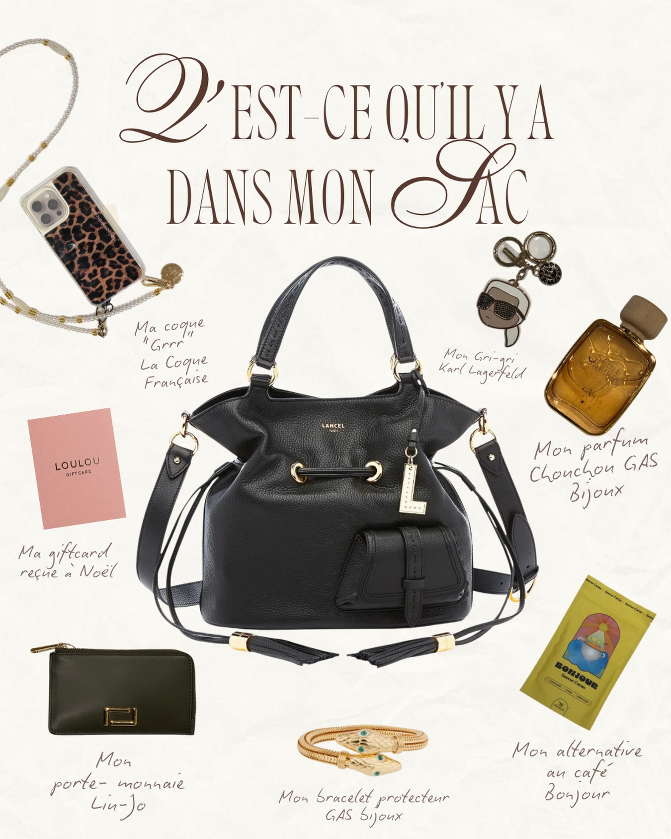 👜 Qu’est-ce qu’il y a dans mon sac LANCEL ?
Un concentré de style, de good vibes… et de bonnes excuses pour shopper 😌✨
À l’intérieur :
• ma coque “Grrr” La coque Française ultra stylée
• mon grigri Karl Lagerfeld porte-bonheur
• mon parfum chouchou GAS Bijoux
• mon bracelet protecteur GAS Bijoux
• mon alternative au café BONJOUR ☕️
• mon porte-monnaie LIU-JO
• et surtout… ma giftcard LOULOU reçue à Noël 🎁💖
La meilleure idée ?
👉 l’utiliser maintenant pour craquer pendant les WINTER SALES ❄️✨
🛍️ Soldes en cours
🔥 Jusqu’à -50%
📍 Nos boutiques LOULOU sont ouvertes ce week-end ! Retrouvez nos horaires en story ! 👀🤩
#LOULOU #loulouluxembourg #wintersale #whatsinmybag #luxembourg