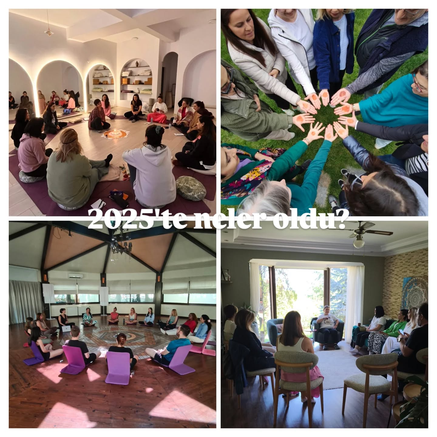 Dolu dolu bir yılı, bir döngüyü daha sağlıkla tamamladık çok şükür herşeyden önce 🙏
Dünyanın,ülkenin geldiği genel durum itibari ile kollektif ile beraber çok can sıkıcı zamanlar geçirsek de benim için 2025 oldukça uğurlu ve tatlı bir sene oldu 💜 hatta unutulmayacak çok şey kazındı hatıralarımıza 🍀
Sene başlarında içsel bir dönüşümle saçlarımı kısacık kestirmiştim aniden, fotoğraflara bakınca bu sene başında olduğunu hatırladım 😊
Tüm sene şahane çemberler, grup seansları, aile dizimi ve nefes kampı, seanslar, koçluk eğitimi açmışız. Verimli bir sene olmuş 🪷 şifaya hizmete devam, iyi ki bunca insana dokunma fırsatım oldu...
Tabiki canım eşimle bol bol gezmeler, motosikletle keşifler. Hayalimiz olan 17 günlük japonya turu bu seneye nasip oldu 🍀
En büyük hamlelerden biri de bir kararla İstanbul'dan Maşukiye'ye taşınmaktı. Burada yeni bir hayat inşa ettik, bahçecilik girdi hayatımıza, doğaya adapte olduk. Hala da yeni hayatımızı oturtma çabaları devam ama iyiki geldik 🙏
Bol sanat, bol ritüel, bol üretim hayatımın en önemli parçaları oldu hep, ruhumu besleyen herrşey...
En önemlisi de sevdiklerinizle, ailelerimize güzel anılar biriktirdim 🫂
Şimdi sene sonuna doğru büyük dönüşümler bana eşlik ediyor, meyveleri 2026'da gelicek inşallah🙏 Bu sene yine bireysel yaşamımda çok güzel şeyler olacağına inanıyorum. Ve elimden geldiğince de bu güzellikleri sizlere de bulaştırmayı planlıyorum 😊 hayat paylaşınca çok daha güzel oluyor zira 🪷
İyiliğe, güzelliğe, kalbe , ruha, birliğe hizmet eden, kalbi temiz , hakedişi yüksek herkese gönlünden geçenlerin gerçekleşeceği bereket dolu bir yıl diliyorum canlar 🌹🌹🌹🌹