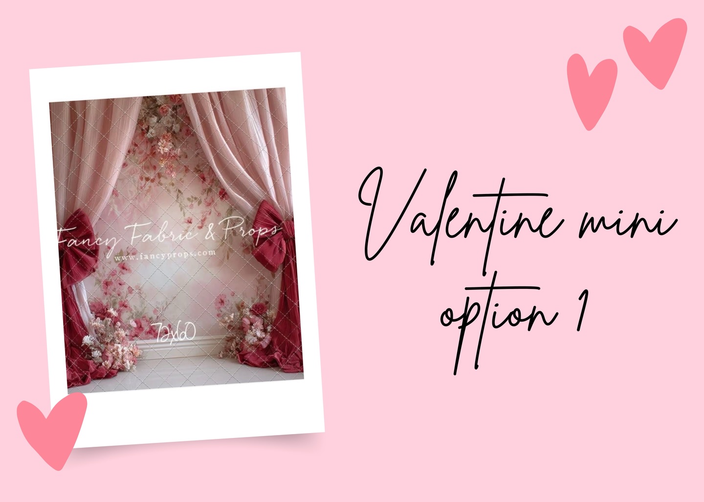 Valentine mini sessions are ready for booking at my St Charles studio : Feb 7-8 $200