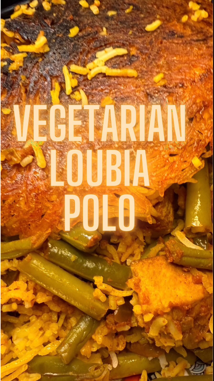 Vegetarian Loubia Polo ⬇️⬇️⬇️
RECIPE BELOW- (Persian Green Bean Rice) – لوبیا پلو
Ingredients:
For the tofu & bean mixture
• 2 packs firm tofu, cubed
• 800 g green beans, trimmed and cut into 2–3 cm pieces
• 1 large onion, sliced into rings
• 4 cloves garlic, finely chopped
• 4 tbsp tomato paste
• 1 thin can/bottle of tomato pulp (passata)
• Juice of 1 lime
• 2 tsp turmeric
• 1 tsp black pepper
• 4 tsp salt (divided)
• 9 tbsp oil (divided)
• 2 g saffron threads
• ½ liter boiling water
For the rice
• 450 g basmati rice
• Remaining saffron water
• 3 tbsp oil
Instructions
Heat 3 tbsp oil in a large pan.Add the cubed tofu and sauté until lightly golden.Remove from the pan and set aside.
In the same pan, add the sliced onions and sauté until golden.
Add the chopped garlic and cook for 1–2 minutes until fragrant.Add turmeric, pepper, and 2 tsp salt; stir well.Mix in the tomato paste and cook for 1 minute to remove its raw taste. Add the tomato pulp and stir to combine.Add the green beans and mix well.Pour in ½ liter of boiling water, the lemon juice, and half of the saffron water.
Bring to a light boil, then add the tofu back in.
Reduce heat and simmer for 30 minutes, medium heat, until beans are tender and sauce thickens slightly.
Rinse the basmati rice until the water runs clear.Add the rice to a pot with enough water to cover it completely.Add 2 tsp salt and 3 tbsp oil.Boil until the rice is half-cooked (soft outside, still firm inside).Drain in a colander.
Layer and steam the rice (Dam Pokht)
In a large pot, heat 3 tbsp oil and drizzle in the remaining saffron water.Add half of the parboiled rice.Spoon the bean-tofu mixture evenly over the rice.
Add the remaining rice on top.
Cover the pot with a towel-wrapped lid to absorb steam.Cook on medium-low heat for 45 minutes until the rice is fluffy and aromatic.
on medium-low heat for 45 minutes until the rice is fluffy and aromatic.
Serve hot with:
• Shirazi salad (cucumber, tomato, onion, lemon, mint)#middleeasterncuisine #persianfood #vegeterian #foodlover #homemade