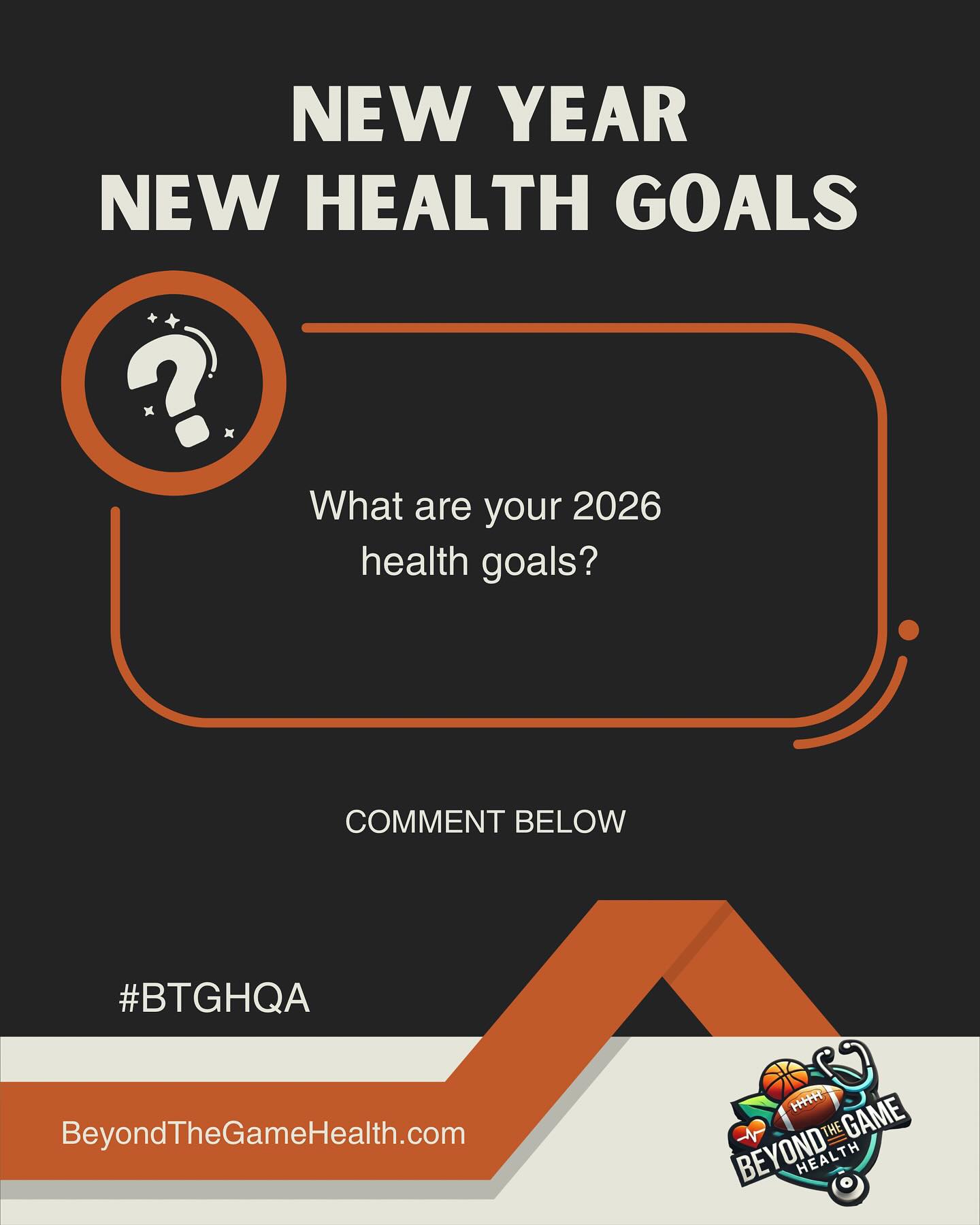 We want to hear from you! Let’s start the year off right and set some achievable health goals for 2026. Comment below and let’s have a discussion.
#BTGHQA #NewYearResolutions #NewYearGoals #NewYear2026 #2026 #Sports #Athletes #Health #Wellness
