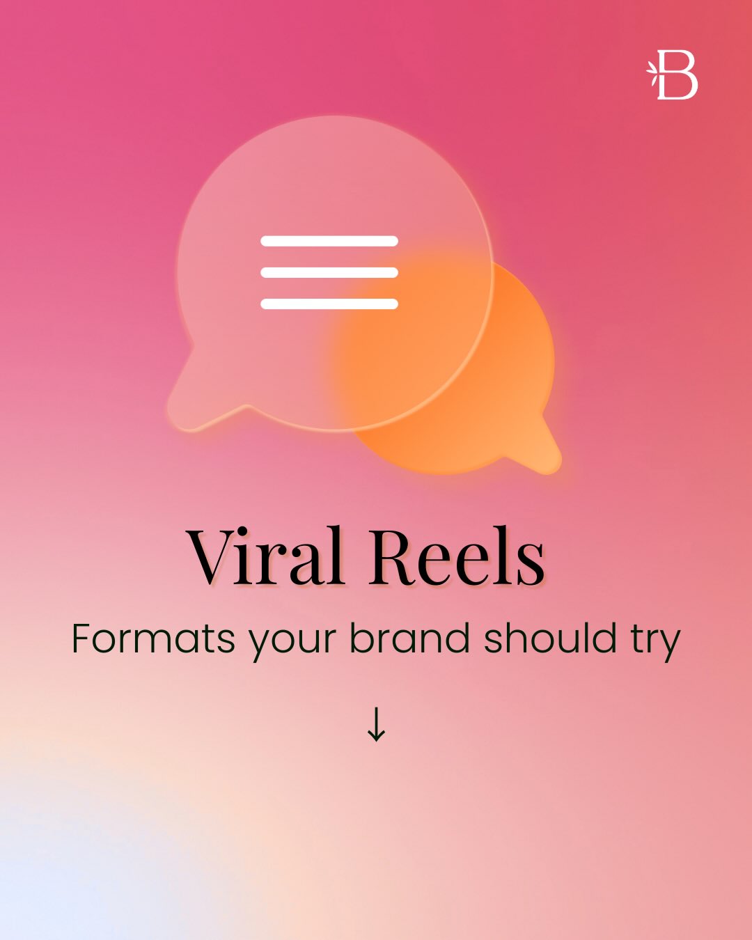 Reels go viral for one reason: they’re built for retention.
These formats consistently outperform because they hit emotion, clarity, and curiosity all at once.
1. POV storytelling
Human. Relatable. Perfect for founders and studios.
2. Transformation edits
Before→after, sketch→final, raw→refined. The algorithm loves visual payoff.
3. Contrast hooks
“Stop doing this—do this instead.”
This format creates instant curiosity and positions you as an authority. Your brand doesn’t need hundreds of videos—just a few high-performing formats executed consistently.✌️