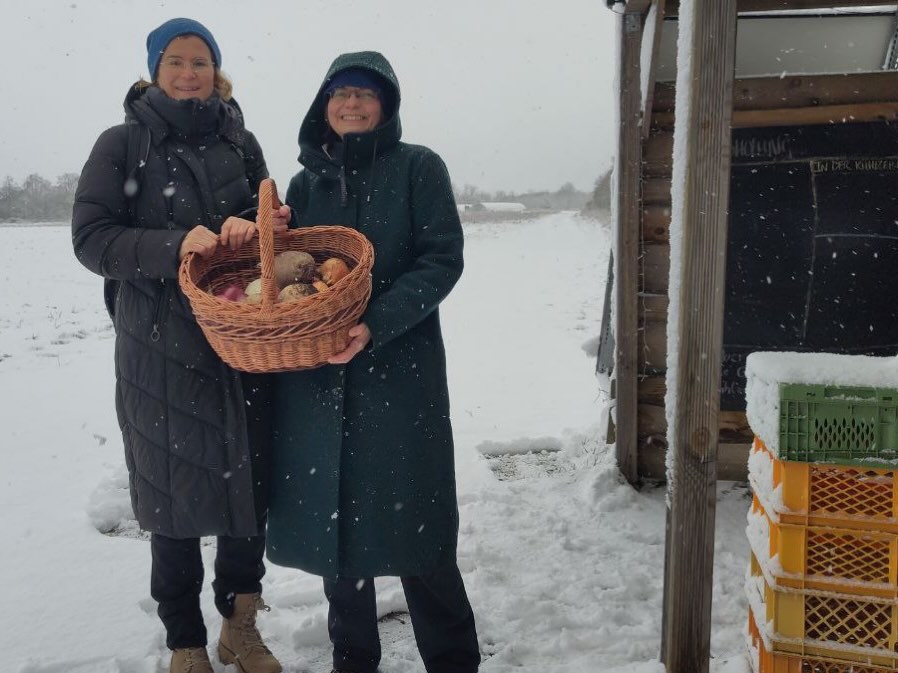 Unsere erste Feldführung über den Acker war ein toller Erfolg. Maike und Corinna haben mit einer kleinen feinen Gruppe einen schönen Feldspaziergang durchs Schneegestöber gemacht. Der nächste Spaziergang dieser Art ist übrigens am 25.1. um 11 Uhr. #ihrwerdetunskennenlernen #solidarischelandwirtschaft #gemüsekiste #eatlocal #solawi #farmtotable #farmlife #frohlawi #biogemüsekiste #Reinickendorf #hohenneuendorf #stolpe #hermsdorf #frohnau #frischvomfeld #FrischeErnte