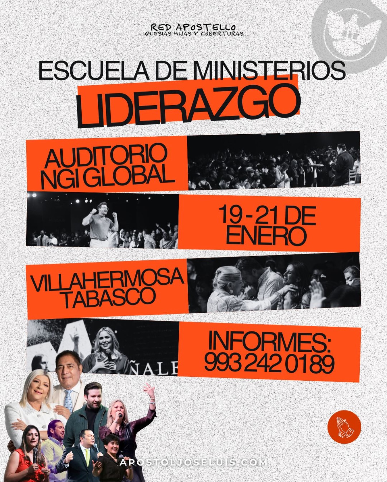 🔥 ¡Atención líderes y ministerios!
Prepárate para tres días de impartición, visión y crecimiento espiritual en la Escuela de Ministerios – Liderazgo 2026 🙌
📍 Auditorio NGI Global – Villahermosa, Tabasco
📅 19 al 21 de enero
🔥 Red Apostello – Iglesias Hijas y Coberturas
No es solo un evento, es un llamado a equiparte para la nueva temporada que viene sobre tu ministerio.
💬 Informes: 993 242 0189
🌐 apostoljoseluis.com
#EscuelaDeMinisterios #Liderazgo #RedApostello #Avivamiento #FormaciónMinisterial