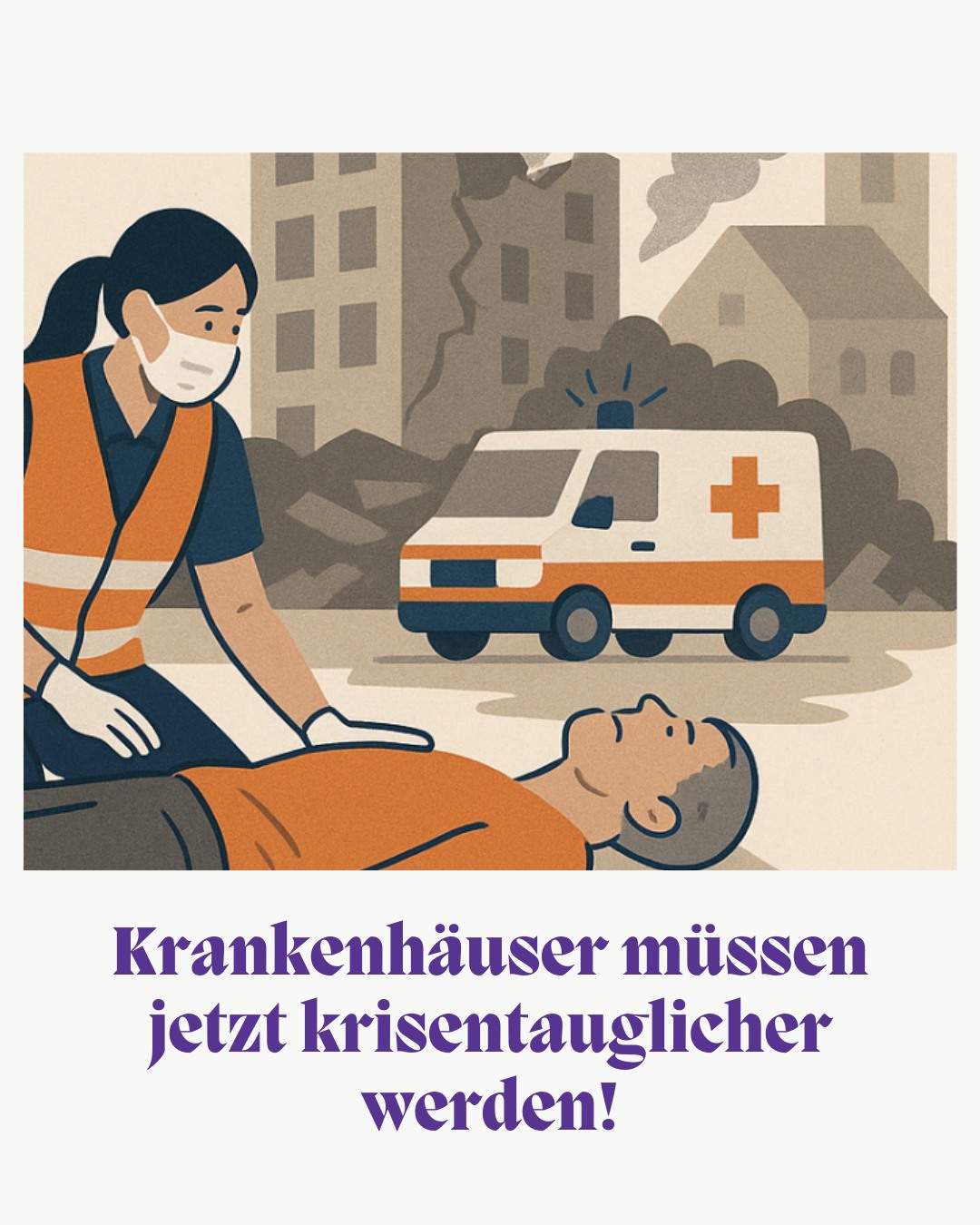 Krankenhäuser müssen jetzt krisentauglicher werden!
Ergebnisse einer umfangreichen Studie der Deutschen Krankenhausgesellschaft zeigen, dass deutsche Krankenhäuser in ihrer derzeitigen Struktur nur eingeschränkt krisen- und verteidigungsfähig sind. Egal ob Cyberangriffe und Sabotageakte oder die Einbeziehung von Deutschland in bewaffnete Konflikte und die damit einhergehende Versorgung von Verletzten – deutsche Krankenhäuser müssen krisentauglicher werden. Als besonders kritischer wurde dabei der Bereich Personal identifiziert.
Vor diesem Hintergrund gewinnt die gezielte Qualifizierung von Fach- und Nachwuchskräften im Gesundheitswesen zunehmend an Bedeutung. Daher bieten wir den Studiengang Bachelor of Arts (B.A.) Pflege- und Gesundheitswissenschaften mit einem Schwerpunkt in Krisen- und Notfallintervention im Gesundheitswesen an. Der Studiengang richtet sich an Fach- und Nachwuchskräfte aus dem Rettungsdienst, Krankenhäusern, Pflegeeinrichtungen, Hilfsorganisationen und dem betrieblichen Gesundheitsmanagement und vermittelt fundiertes Wissen in Theorien und Modellen der Krisenintervention, rechtlichen Grundlagen, Notfall- und Krisenmanagement, Katastrophenmanagement und Bevölkerungsschutz, Organisationsgrundlagen provisorischer Infrastruktur sowie Gesundheitsschutz für verschiedene Zielgruppen.
Weitere Informationen finden Sie hier: https://www.steinbeis-marburg.de/vertiefung-berufsp%C3%A4dagogik-krisen-und-notfallintervention.
#krankenhaus #studium #pflege #steinbeishochschule #marburg