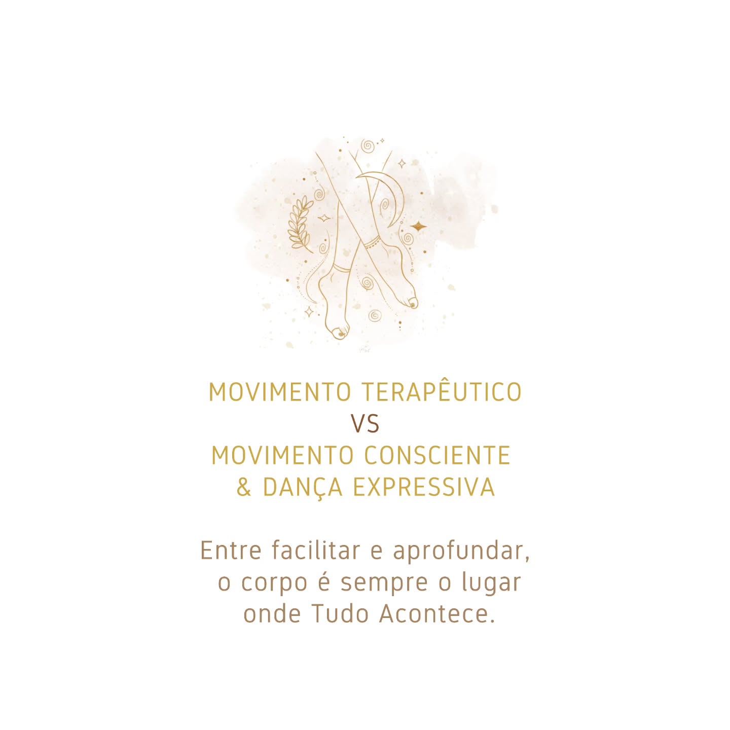 Encontro Online de Esclarecimento e Movimento ✨
Entre facilitar e aprofundar,
entre acompanhar outros e mergulhar em ti,
o corpo é sempre o lugar onde tudo acontece.
Se tens sentido o chamamento do movimento como caminho terapêutico e expressivo, este encontro é para ti.
💛 Um momento para:
• mover o corpo com presença
• conhecer as diferenças entre Movimento Terapêutico e Movimento Consciente & Dança Expressiva
• perceber qual destas formações faz sentido no teu momento de vida
• colocar perguntas e sentir, no corpo, o caminho
📅 Terça-feira, dia 06
🕘 21h
💻 Online | Zoom
👉 Inscrição através do link na Bio
Um encontro simples, vivido e esclarecedor.
Sem compromisso. Com escuta.
Com Amor,
Lisa Bompastor 🌱🌈❤️
Agenda
Especialização em Movimento Terapêutico
5ª edição / Janeiro a Maio - Porto
Inscrições abertas
Facilitador em Movimento Consciente & Dança Expressiva
2ª edição / Março a Maio - Online
Inscrições abertas
- Link na bio -
#movimentoterapeutico #dançaterapia #movimentoconsciente #presença