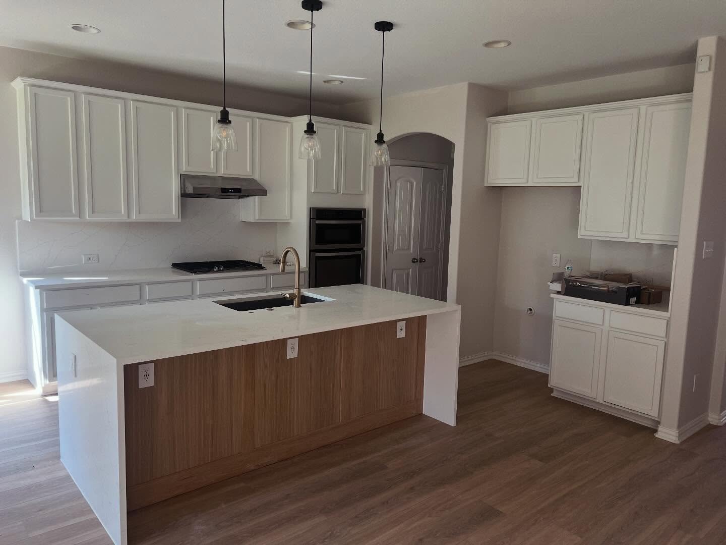 A clean modern update brought this kitchen back to life. #dallasremodel #kitchen #kitchenremodel