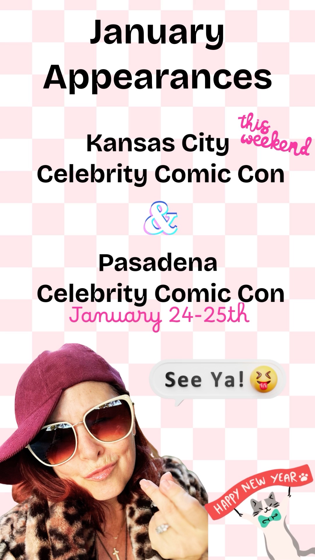 Happy new year! I do love a fresh calendar and the weird in-between time of January. Hope to see some of y'all this weekend @kccelebritycomiccon, and then in a couple of weeks we can meet up @houstoncelebritycomiccon in Pasadena. xoxo - L