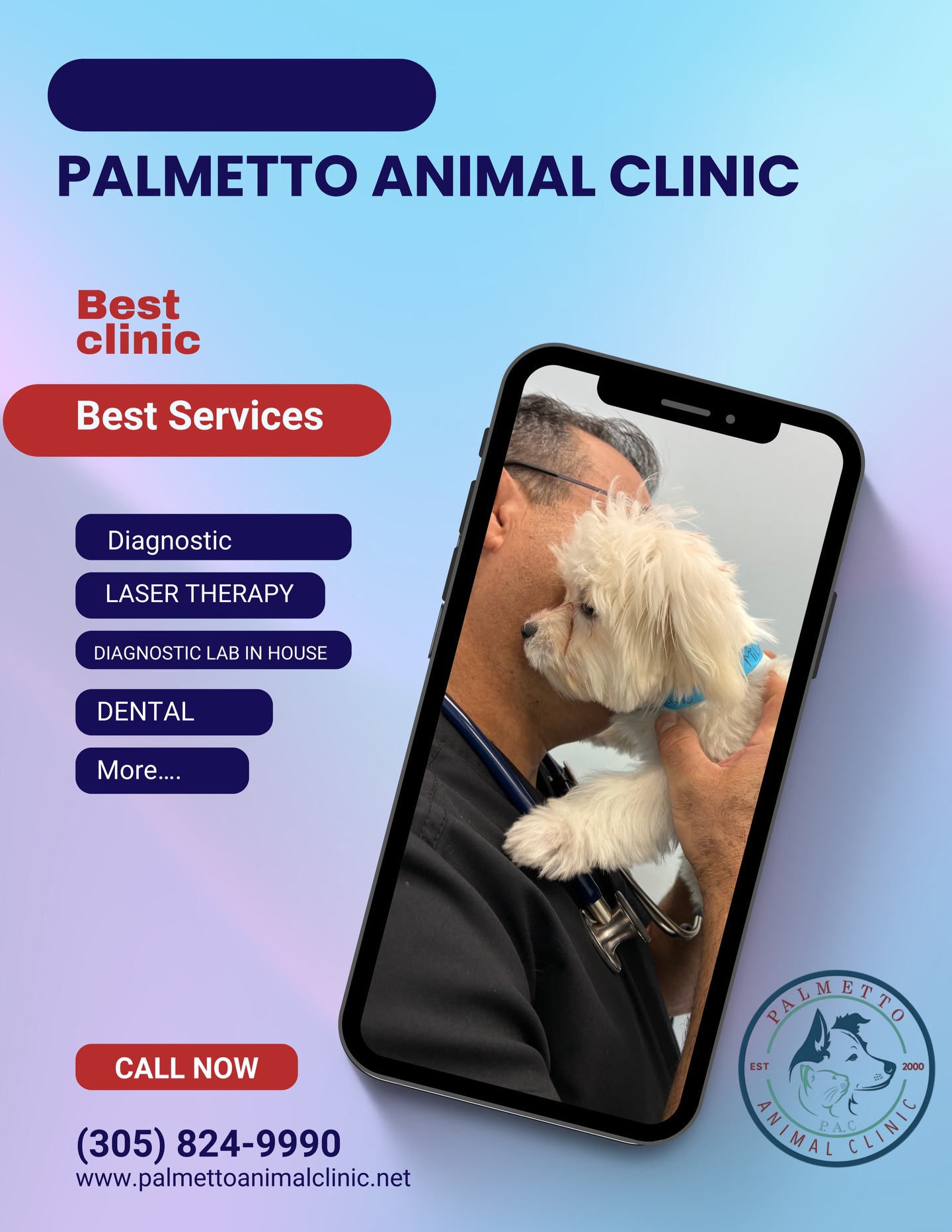 Palmetto Animal Clinic
📲305-824-9990
📍1919 W 68 St. Hialeah, Fl 33014
🌐Website:
https://www.palmettoanimalclinic.net
#palmettoanimalclinic #florida #miami #hialeah #veterinarymedicine vettech vetmed PalmettoAnimalClinic NewPatient FurFamily WelcomeLittleOne