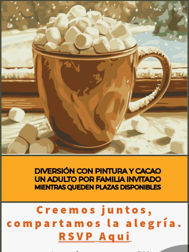 ¡Celebremos la finalización de la evaluación iReady de enero con una tarde de chocolate caliente y pintura creativa junto a su hijo/a! Celebrate our January iReady assessment completion with a Cocoa and Create paint afternoon with your student! RSVP via 🔗 in Stories / Jupiter. ☕️🎨 #dlmsfamilia