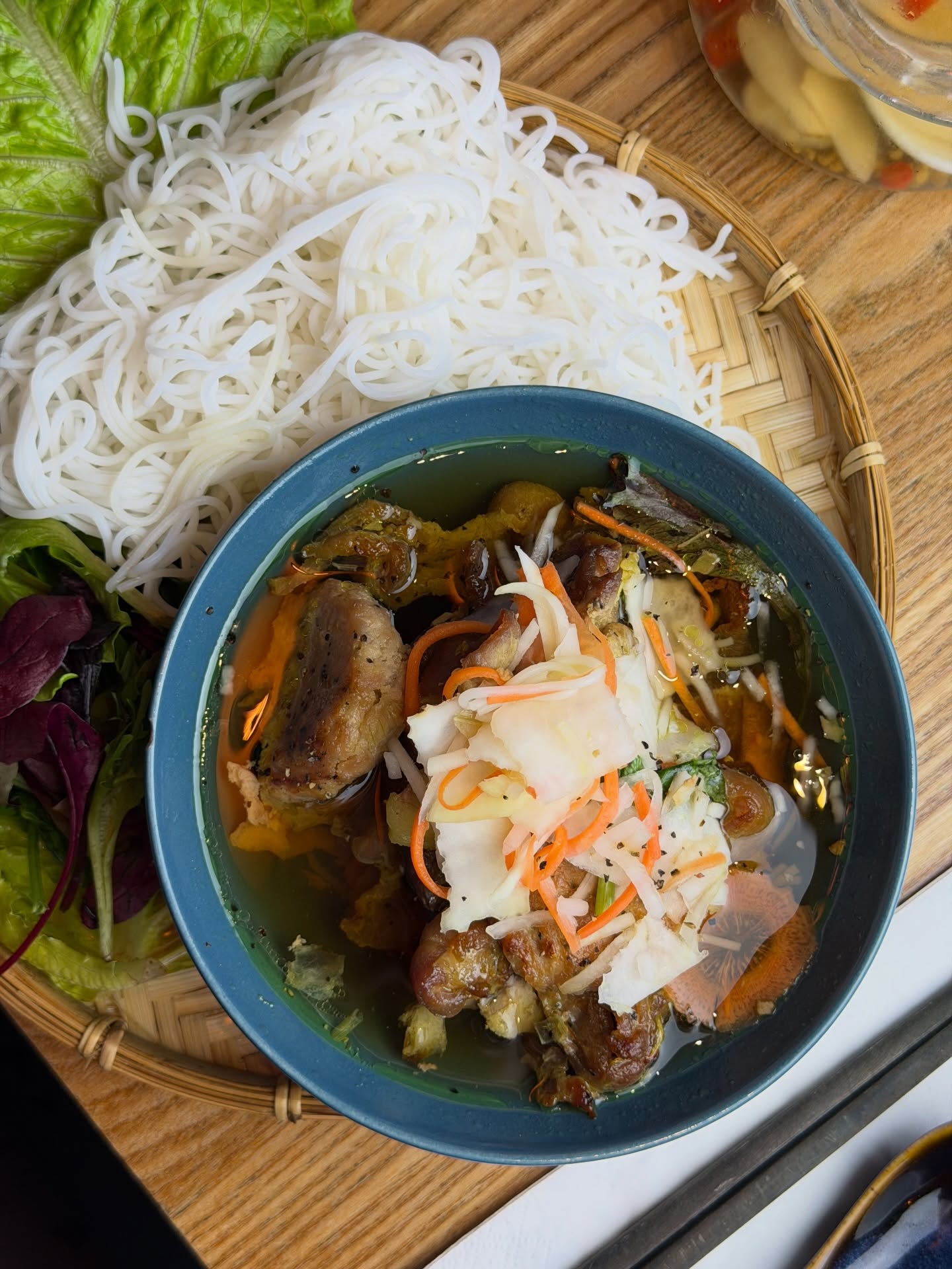 January chill got you down? Bun cha’s got you 🍲
😉 We’re open from 6 today, book a table via the link in our bio for a cosy midweek dinner!