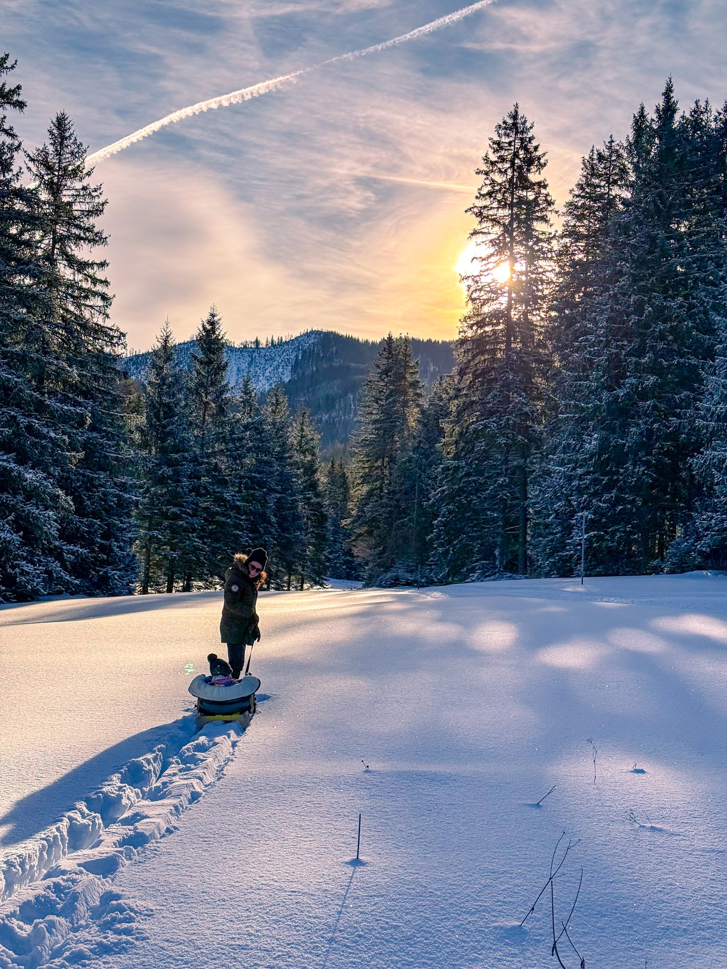 C h a p t e r 1 / 3 6 5 🍀 Frohes Neues Jahr! Wir haben 2026 im Camper mit viel Schnee rundherum begrüßt. Ein guter Start! 🤍
.
.
.
.
.
#happynewyear #neujahrsspaziergang #familygoals