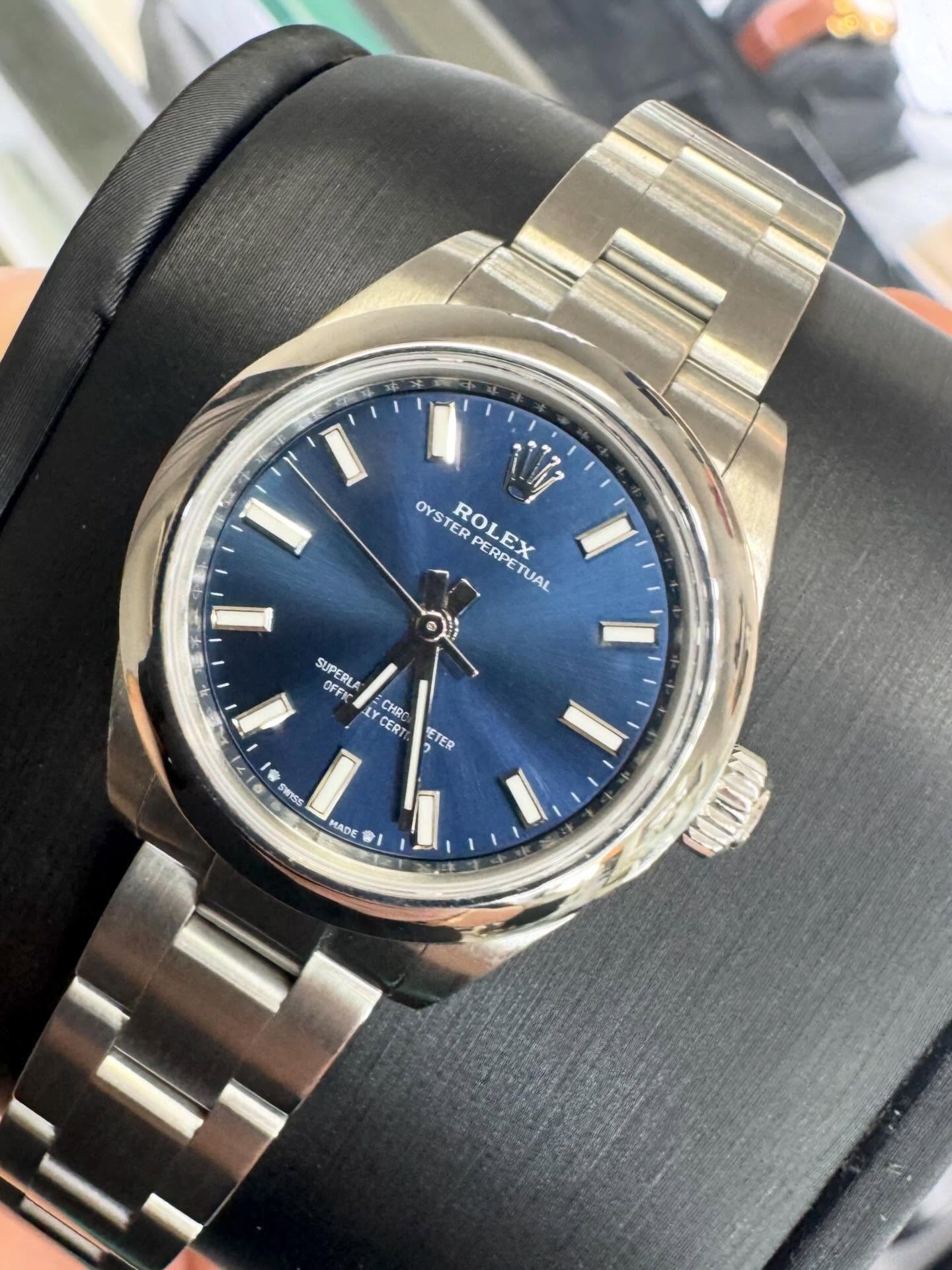 Dated 2024 this 28mm ladies OP didn’t last long! Stop on by for any of your watch needs!