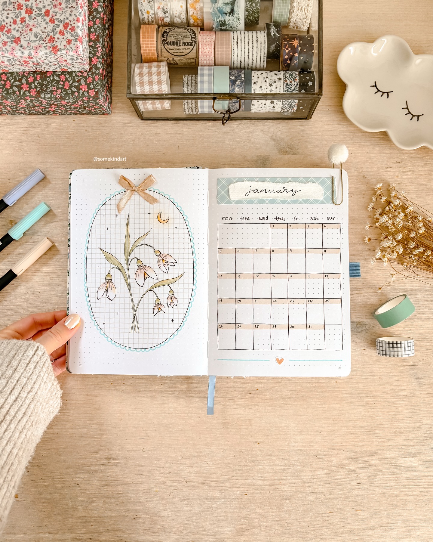 Lovely snowdrops for January 🤍
Welcoming the first chapter of the year with a delicate snowdrops illustration in my bullet journal ✨❄️ For me it’s a quiet reminder that even in the coldest months, new beginnings bloom. I hope for you too 😌 happy January friends, stay cozy and slow down - winter shows us that softness is strength.
#bulletjournalinspo #januarybujo #bujocoverpage
snowdrop illustration january journal aesthetic winter bujo spread botanical bullet journal flower doodles bujo cover floral january theme cozy journaling planning 2026 bujo spread ideas cover page theme ideas