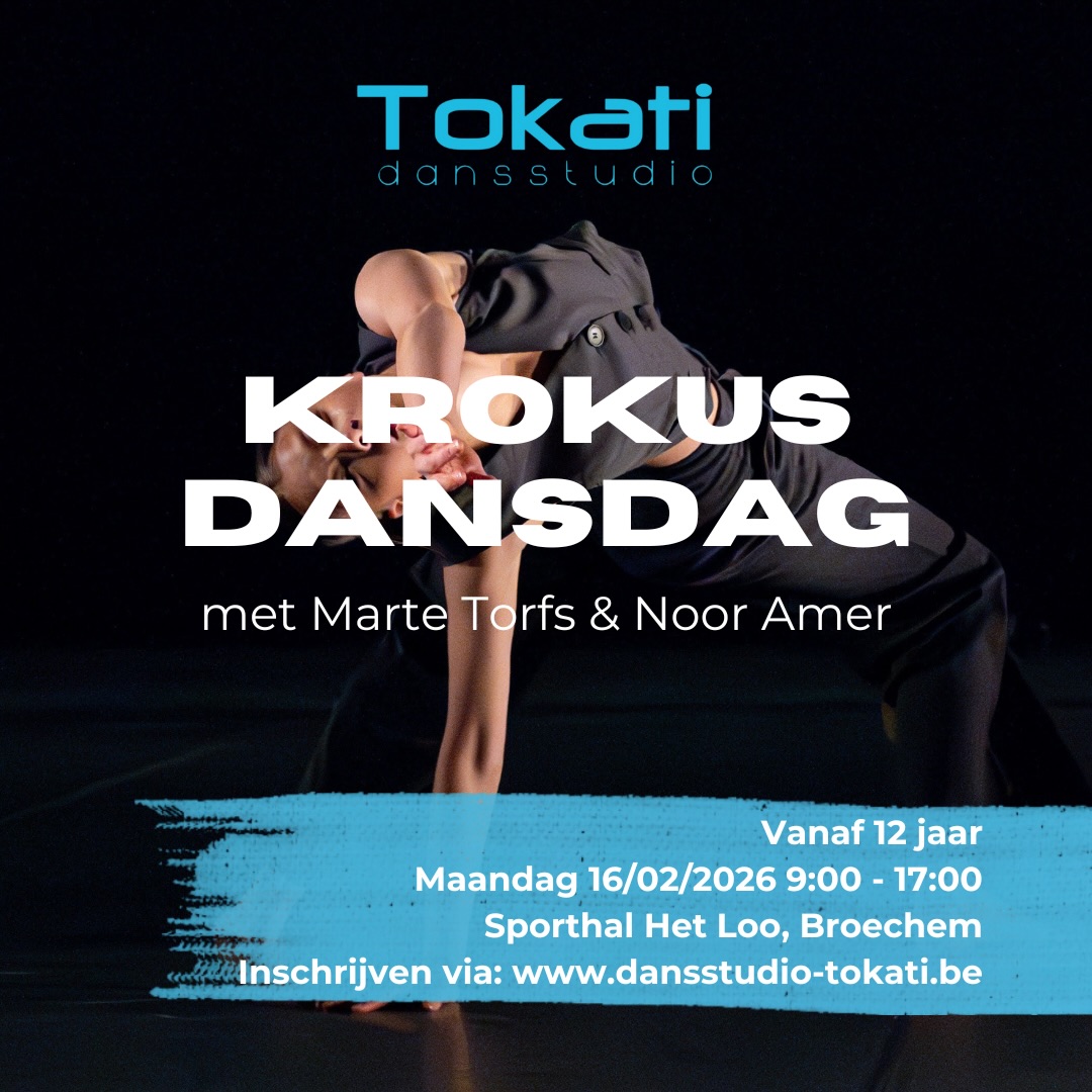 Tokati Krokus Dansdag (+12j) 🙌🏻💃🏻
Ben jij klaar voor een dag vol actie en nieuwe choreo’s? Op maandag 16 februari organiseren we in een intensieve Krokus dansdag speciaal voor leerlingen van het middelbaar.
Verwacht je aan een dag vol techniek en energie onder leiding van Marte en Noor.
De ideale manier om je vakantie dansend in te zetten!
Wie: Dansers van 12 tot en met 18 jaar
Wanneer: Maandag 16 februari 2026
Uren: 09:00 – 17:00 (Opvang mogelijk vanaf 08:00)
Locatie: Sporthal Het Loo, Antwerpsesteenweg 45 2520 Broechem
Lesgevers: Marte, Noor
Meebrengen: Eigen lunchpakket en drinken.
Inschrijven via www.dansstudio-tokati.be
-> link in bio
