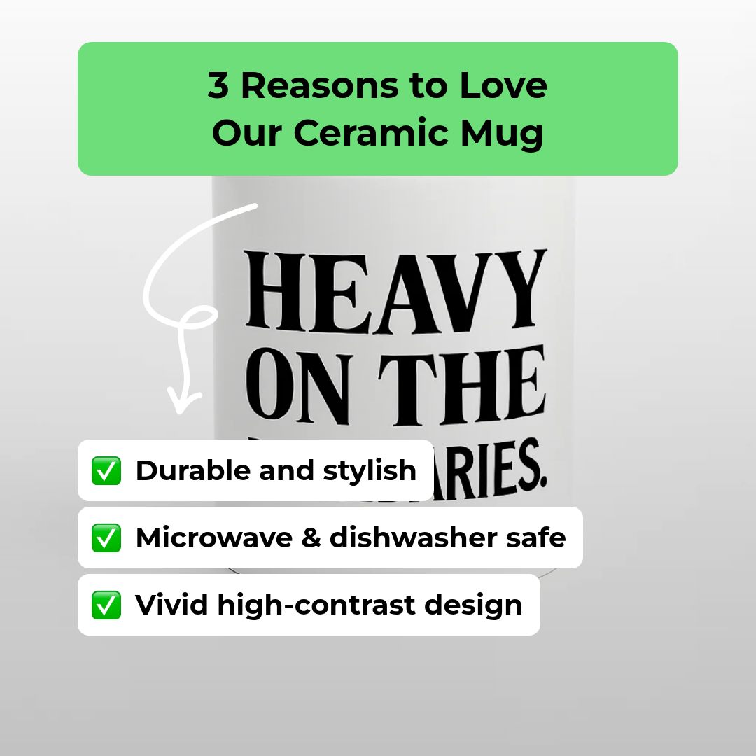 Sip like a boss with our bold boundary-setting mug! ☕️✨ #MugGoals #SetYourBoundaries #MorningRituals #LinkInBioToShop #HeavyOnTheBoundaries #CeramicMugLove #GiftGuide #MorningRituals