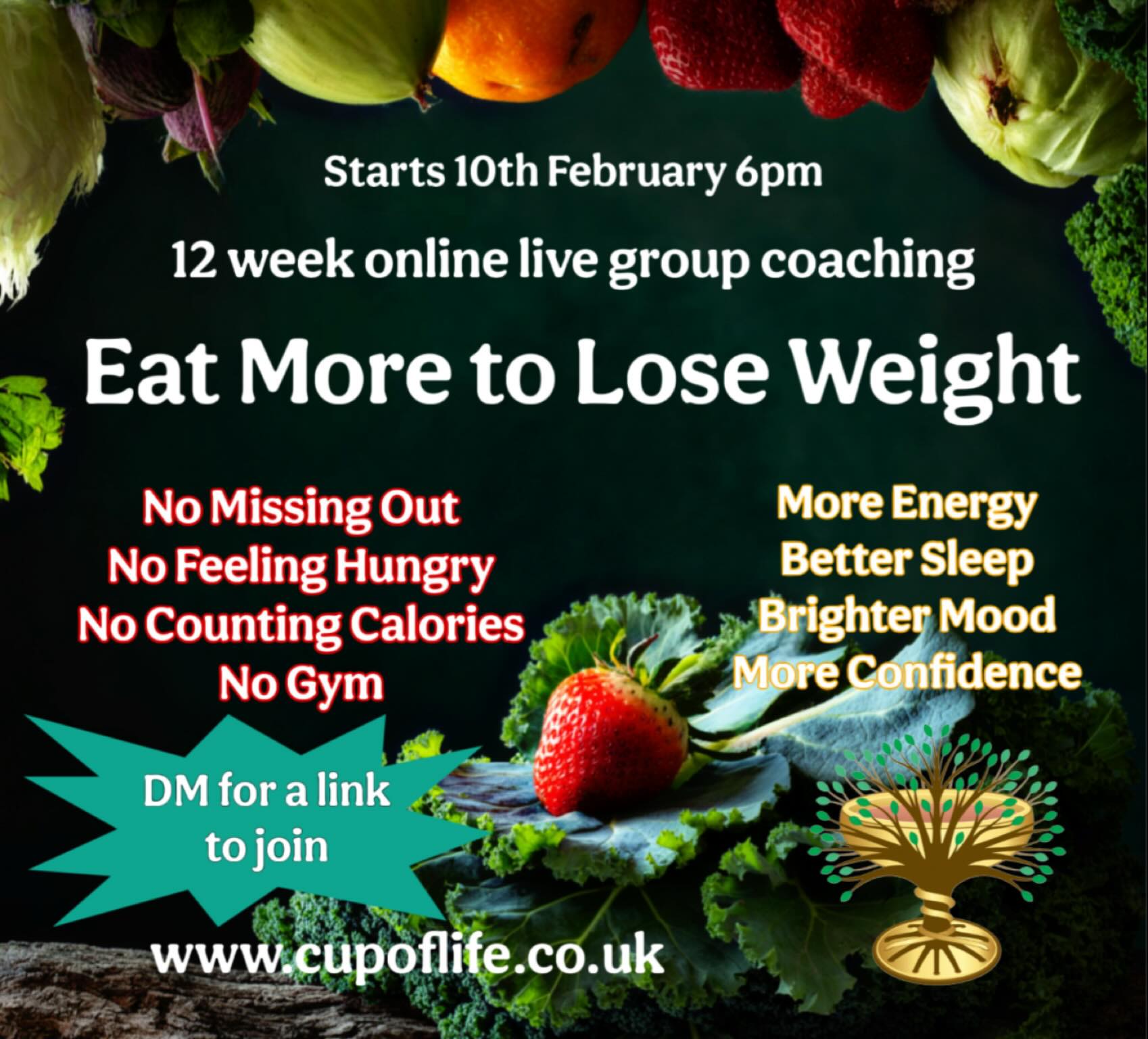 Are You Ready?
Let’s make 2026 the year you sort out your weight and your health and happiness once and for ever.
No more yoyo dieting, no more feeling hungry, struggling with cravings, comfort eating…
Just great tasting food that is good for you and plenty of it.
Join a group of people with the same goals for 12 weeks of once weekly live zoom calls
Learn how easy it is to make the changes and get the results.
While interest rates are falling in the banks, this investment in your health and happiness will give you far greater returns.
Join me, Jenny, and I’ll support you on your journey, every step of the way.
I’d love to see you there.
DM or comment below for the link to join.
Or message me for a chat to find out more.
#weightloss #loseweight #nomo #eatmoretoloseweight #groupcoaching