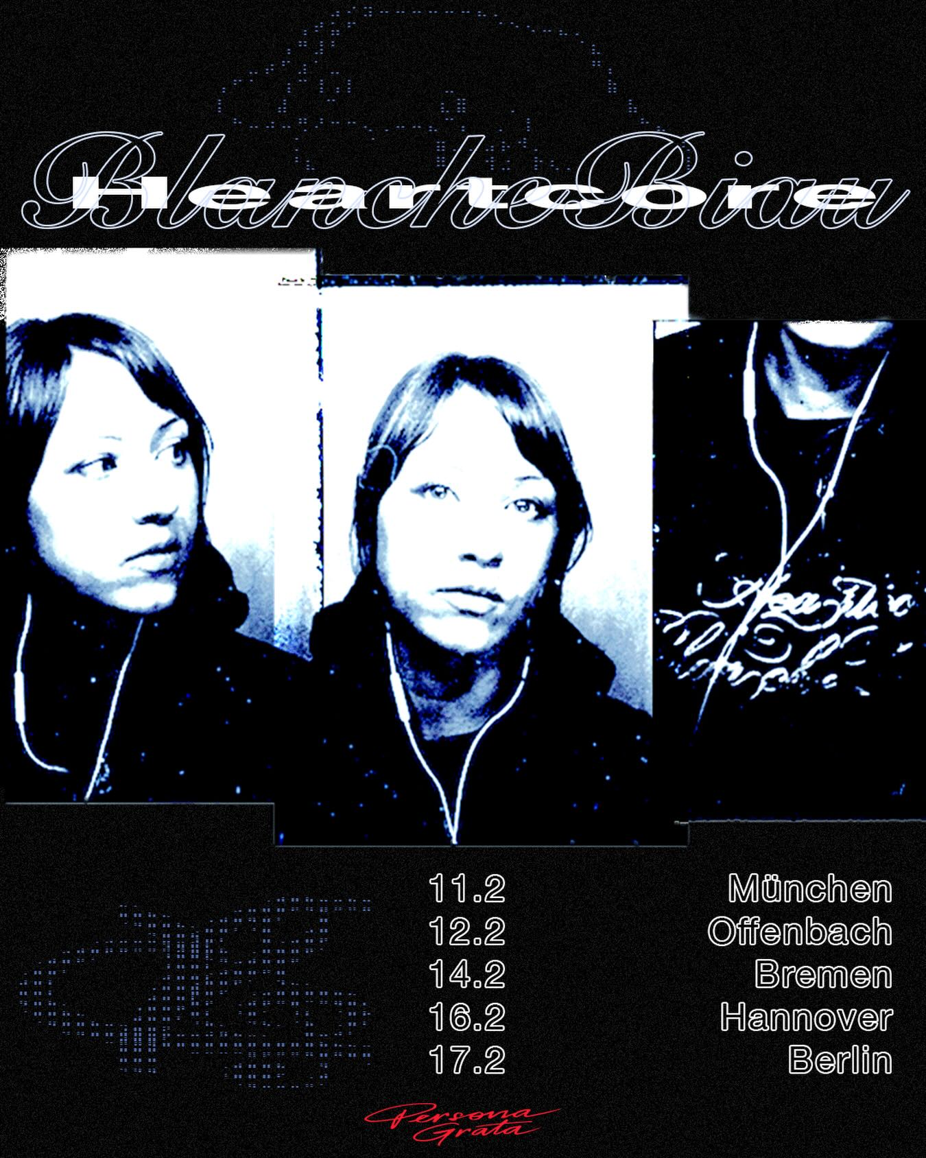 I‘m going on tour in germany next month! 😇
11.2 @blitz_music_club - munich
12.2 @the_kapelle - offenbach
14.2 bremen show unfortunately cancelled💔
16.2 @beichezheinz - hanover
17.2 @8mmbar - berlin
thank you @venus_fatale for booking this tour and @babakobob27 for putting us on in offenbach!🤍
also thank you @thymian.music and vivien for sharing the stage with me😇